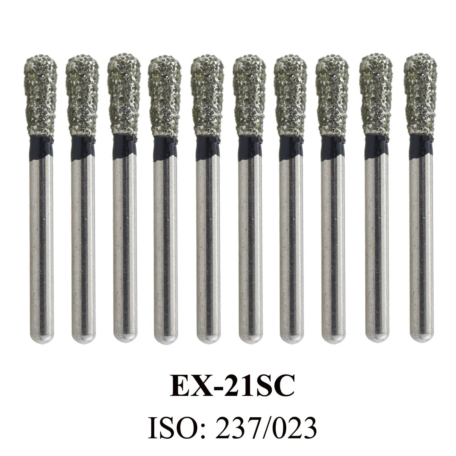 10Pcs/Box Dental High Speed Extra Coarse Black Diamond Burs 856/S856/847/811/881