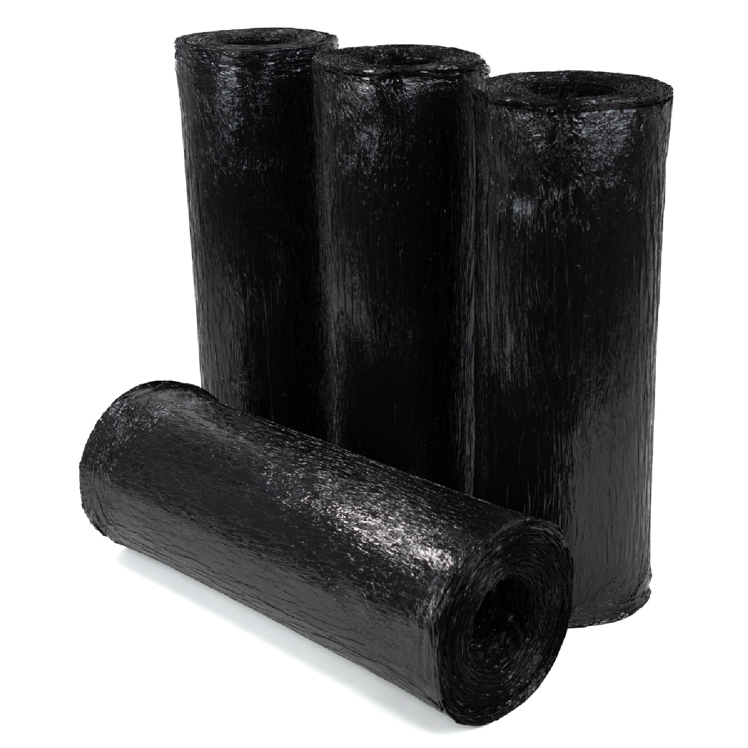 Coreless Hand Stretch Wrap Black 17″ x1476′ Film 128 Rolls No Handle 30 Gauge