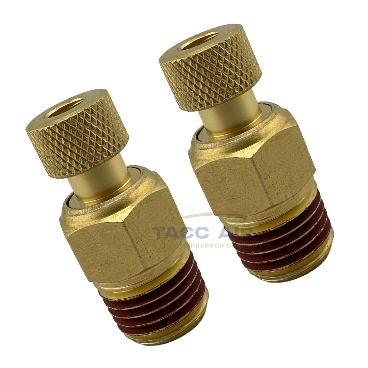 1/4″ MNPT Air Compressor Tank Drain Valve Male Petcock Brass 2 Pack