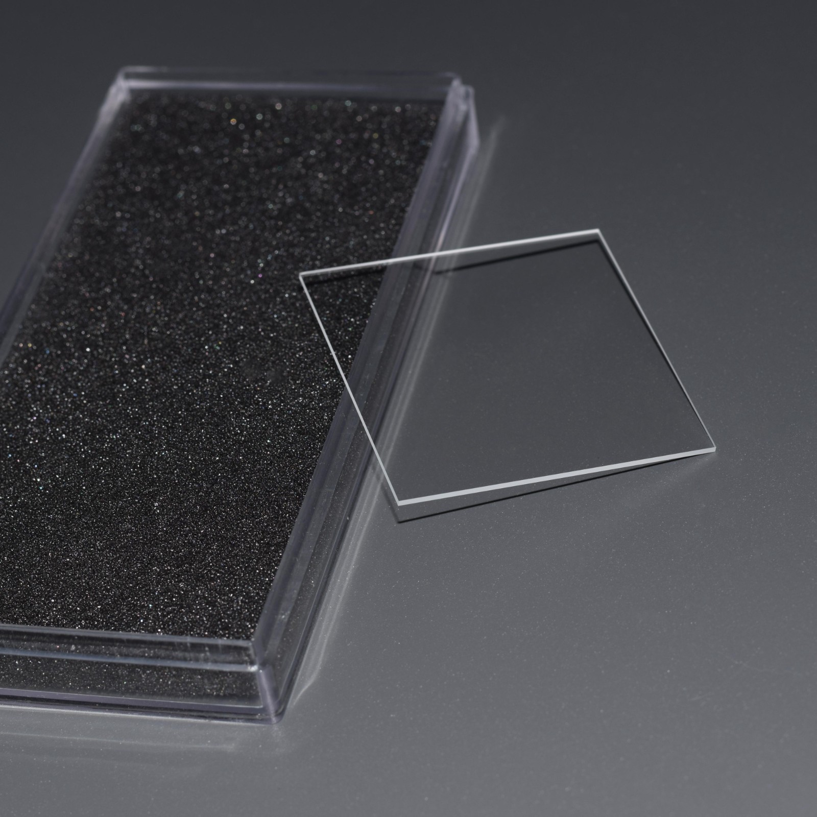 Imported Corning 7980 HPFS Fused Silica Glass Quartz Substrate 50x50mm T1/2mm