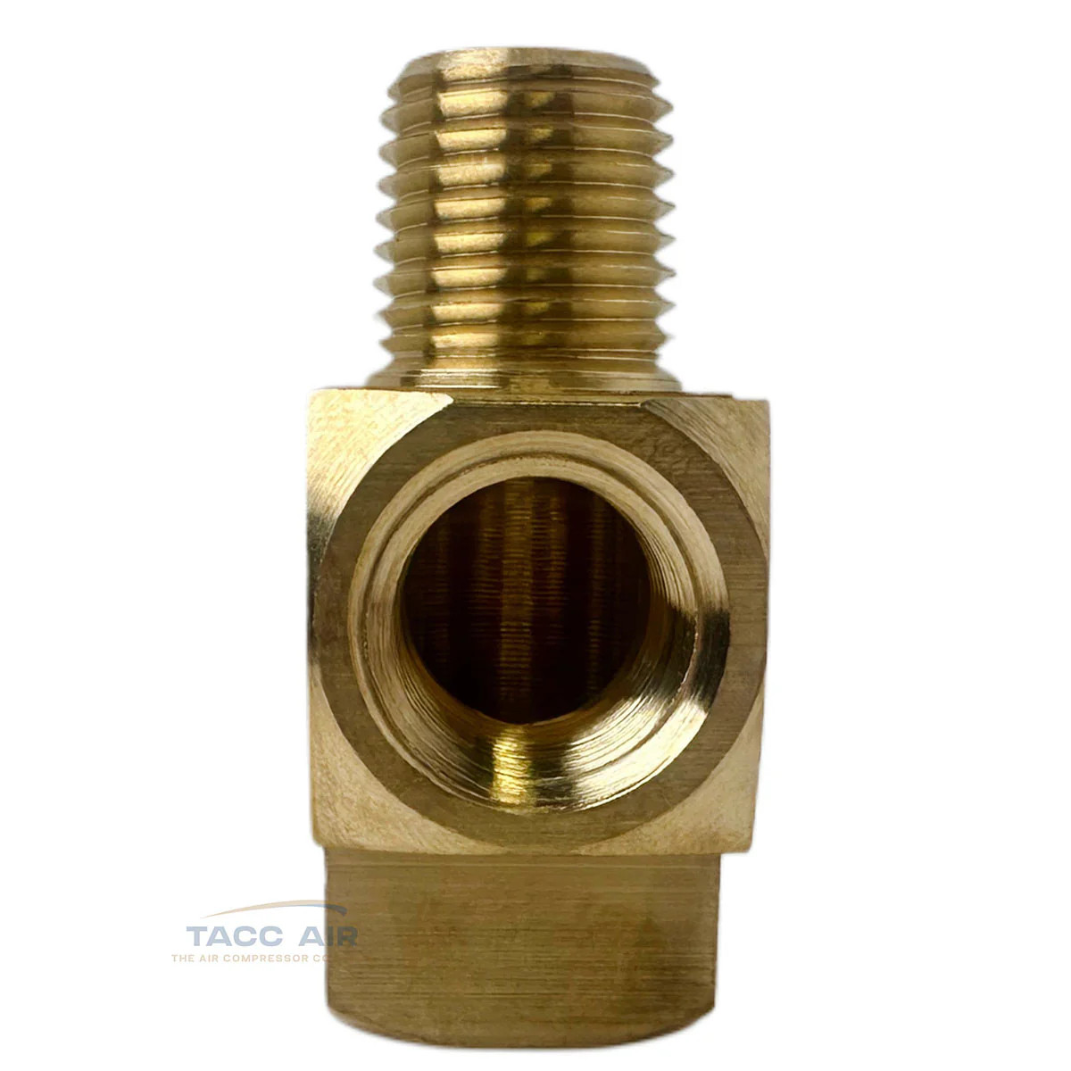 5 Pack 1/4″ NPT Solid Brass Branch Tee Fitting 3 Way W/ 2 Female & 1 Male Thread