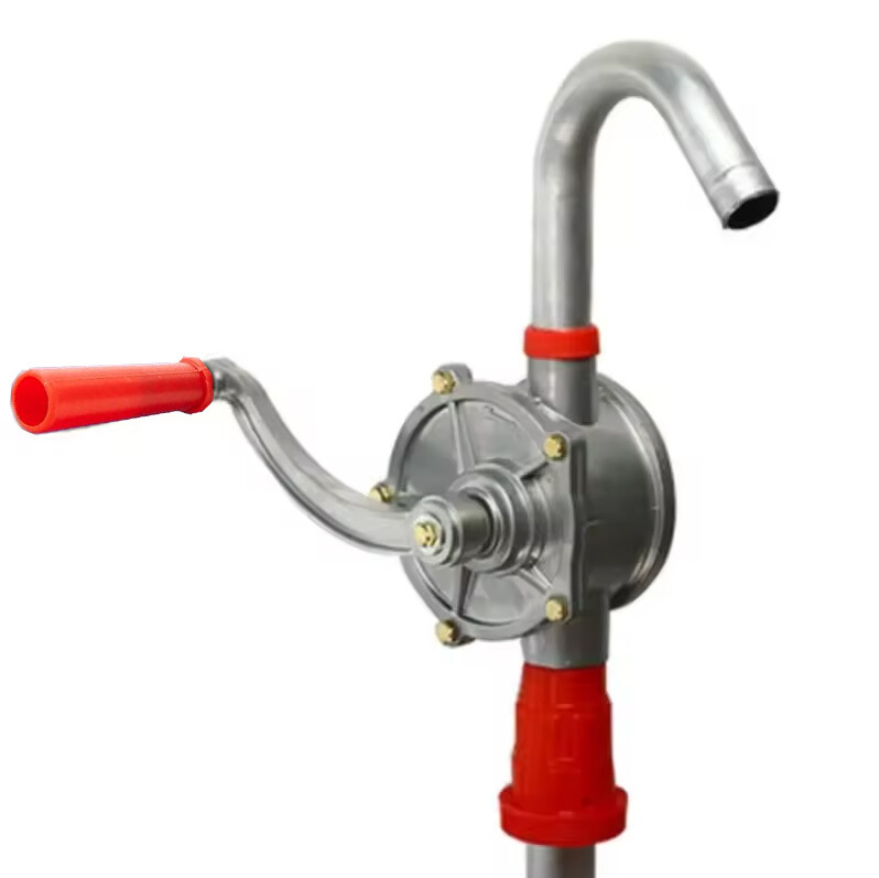Drum Rotary Barrel Pump Hand Crank Diesel Fuel Oil Transfer Pump 55 Gallon+Tape