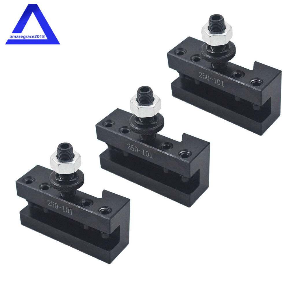 AXA #1 250-101 Quick Change Tool Post Turning 3 PCS & Facing Holder For Lathe