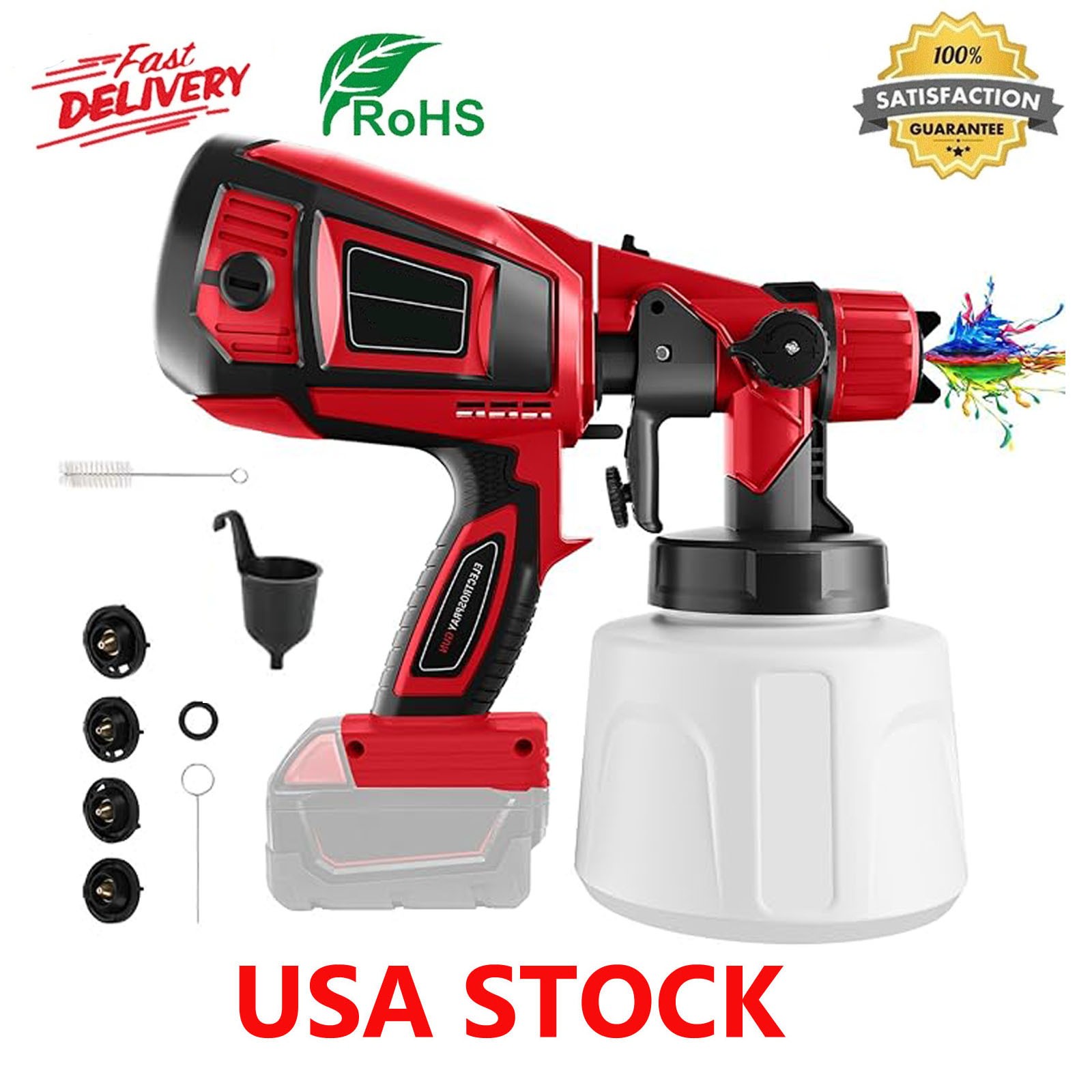 Milwaukee Paint Spray System + 1000ml Bucket (Battery Not Included)