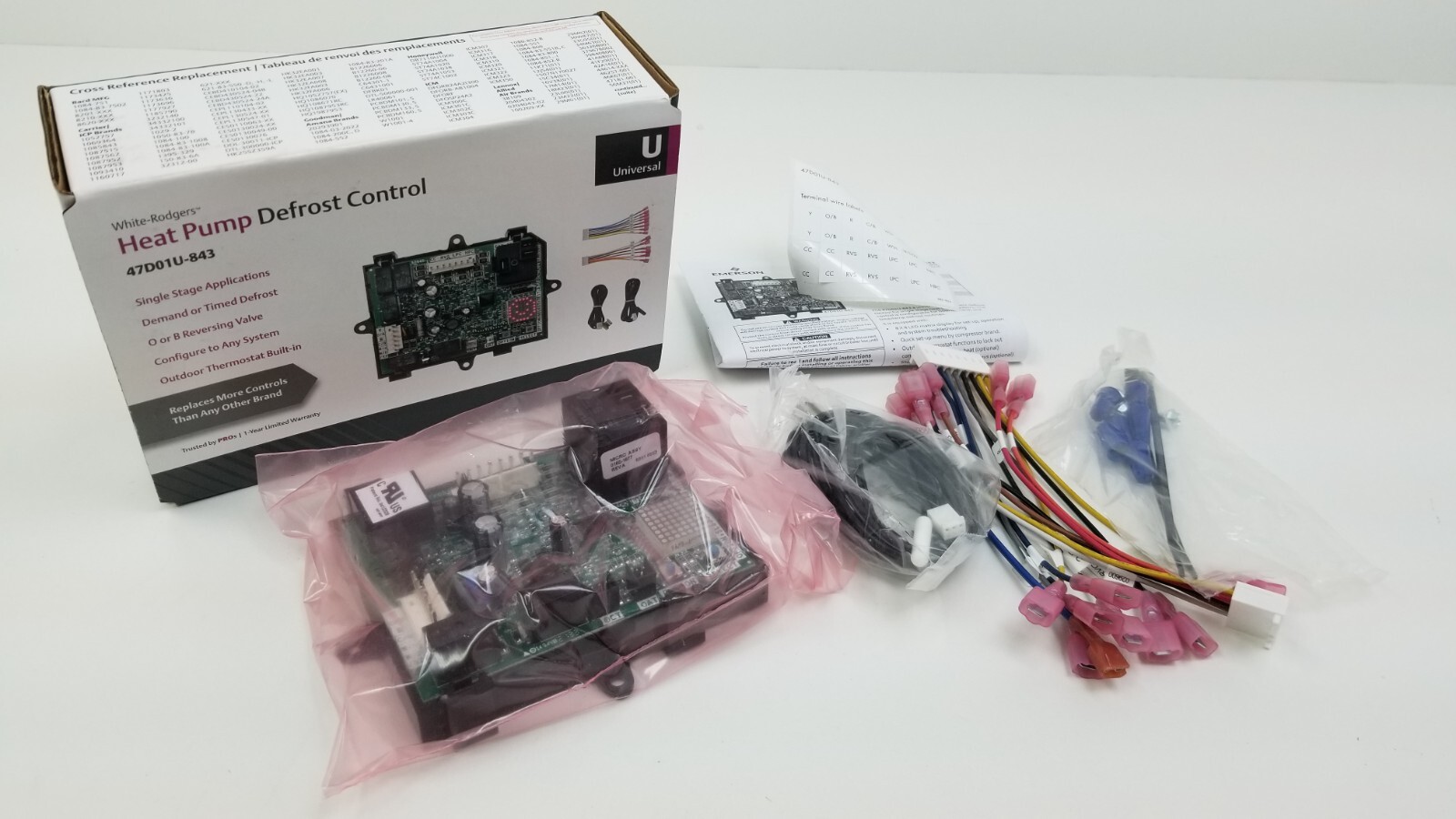 White-Rodgers Emerson 47D01U-843 Heat Pump Defrost Control Board