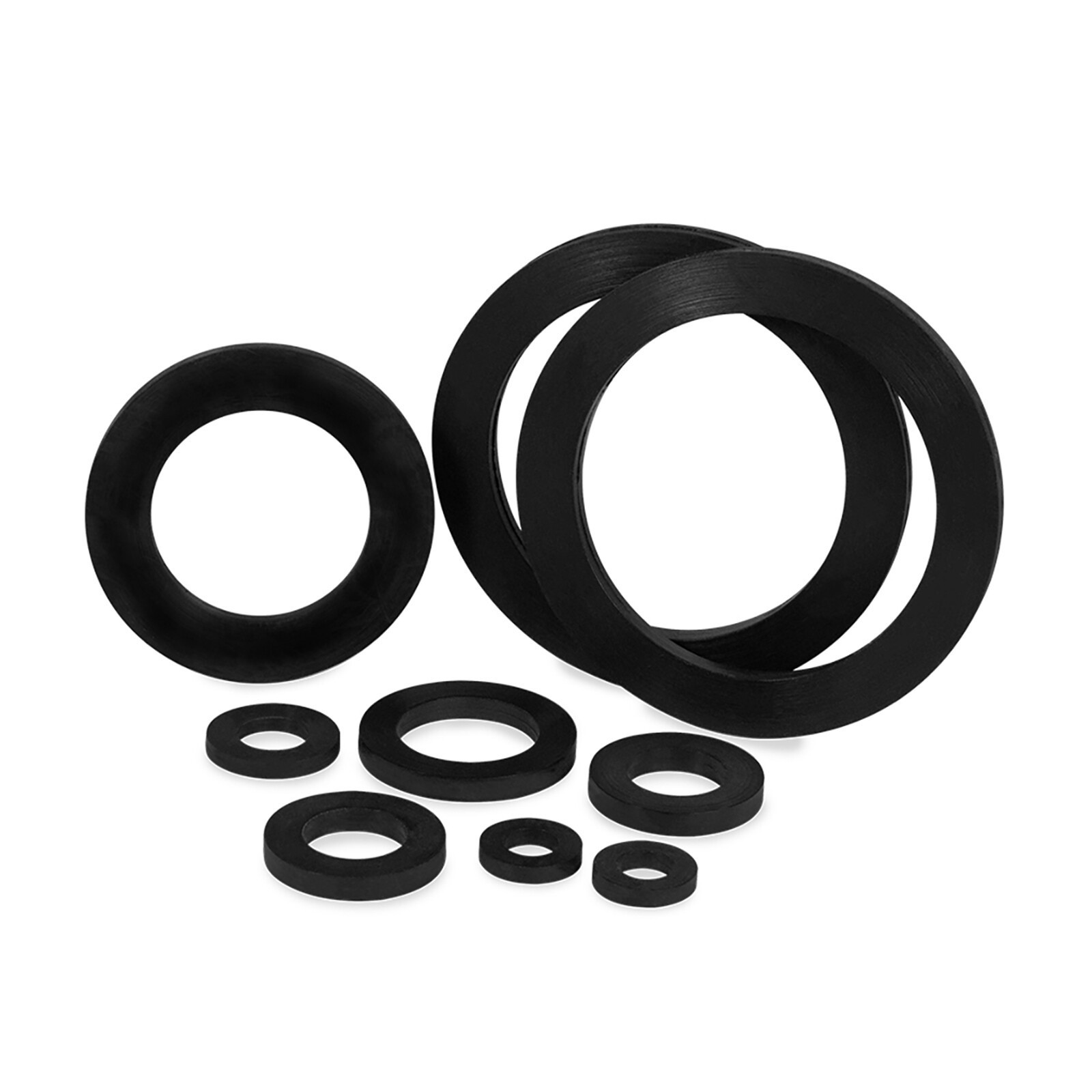 Solid Nitrile NBR Rubber Flat Washer O-Ring Gasket Water Seal BSP 1/8″ 1/4″~ 2″