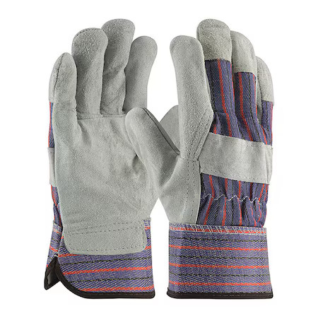 Pip 85-7500/Xl Leather Palm Gloves, Cowhide, Safety Cuff, Wing Thumb, Full