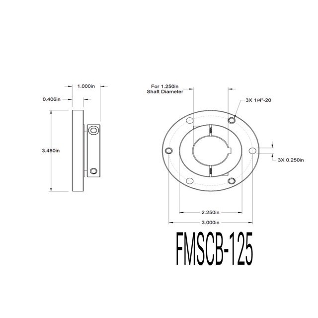 Face Mounted Shaft Collars/ Hub Mount Shaft Collar Couplings Alum or Steel
