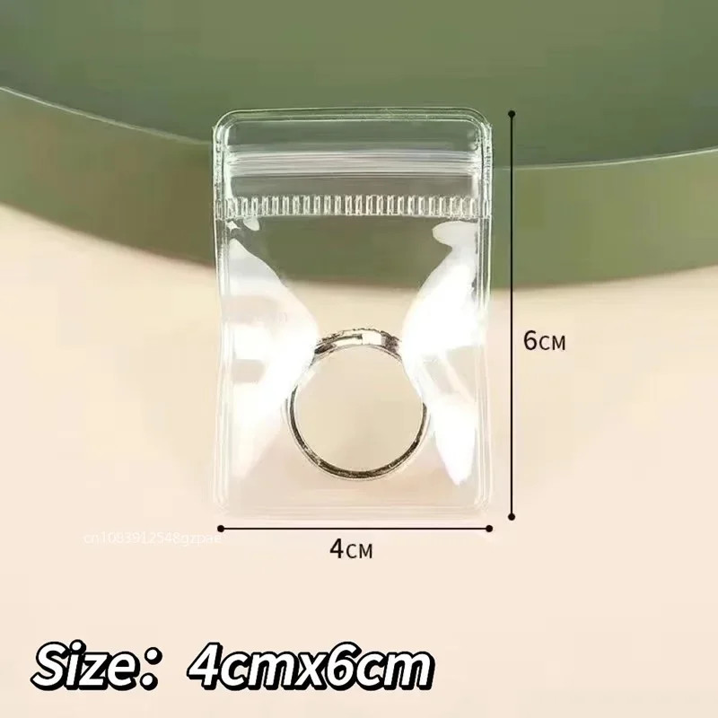 10-100Pcs PVC Self Sealing Plastic Jewelry Zip Lock Bags Reclosable Thick Transp