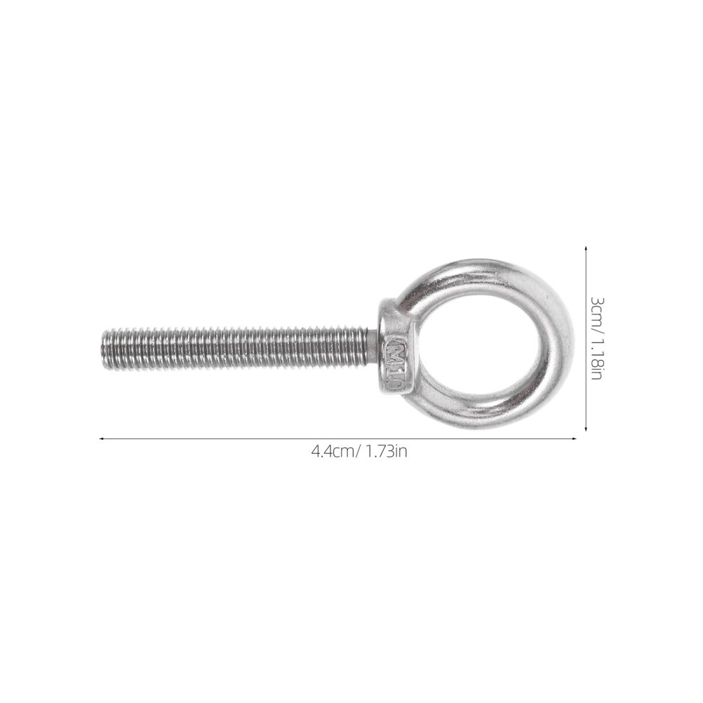 Stainless Steel Eye Bolts with Nuts Concrete Hanging Eyebolt Screw Hook
