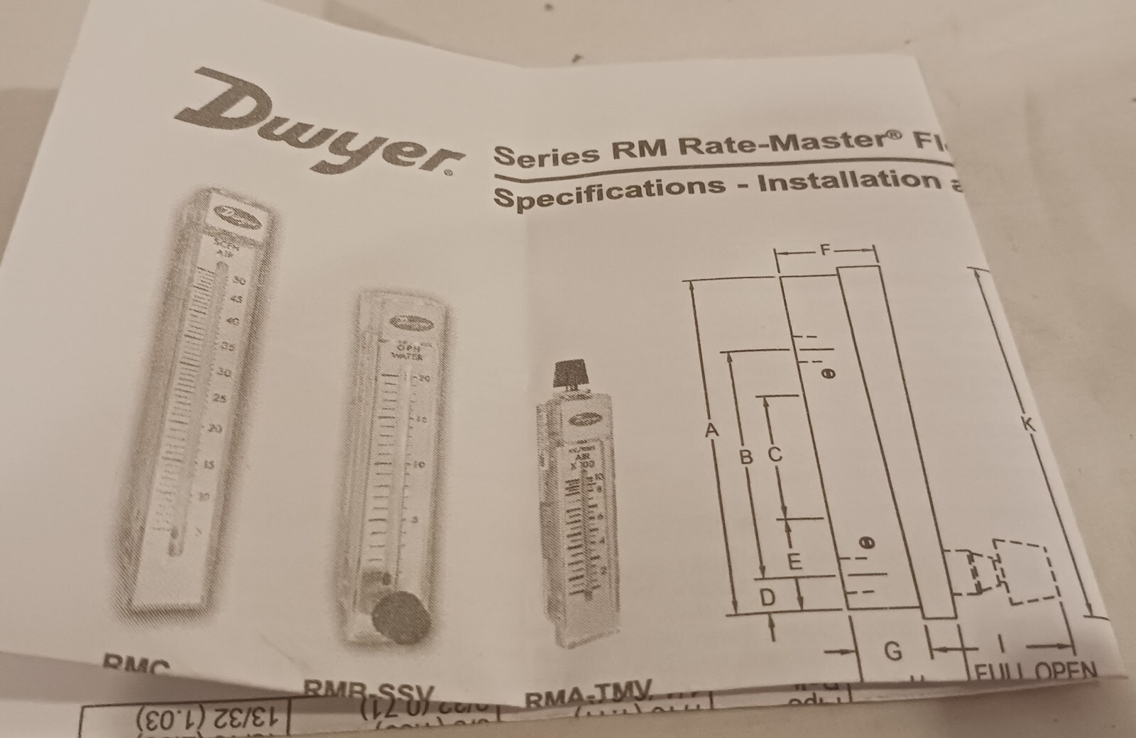Dwyer Flowmeter RMC-104 Rate-Master. New in box. Free Shipping.