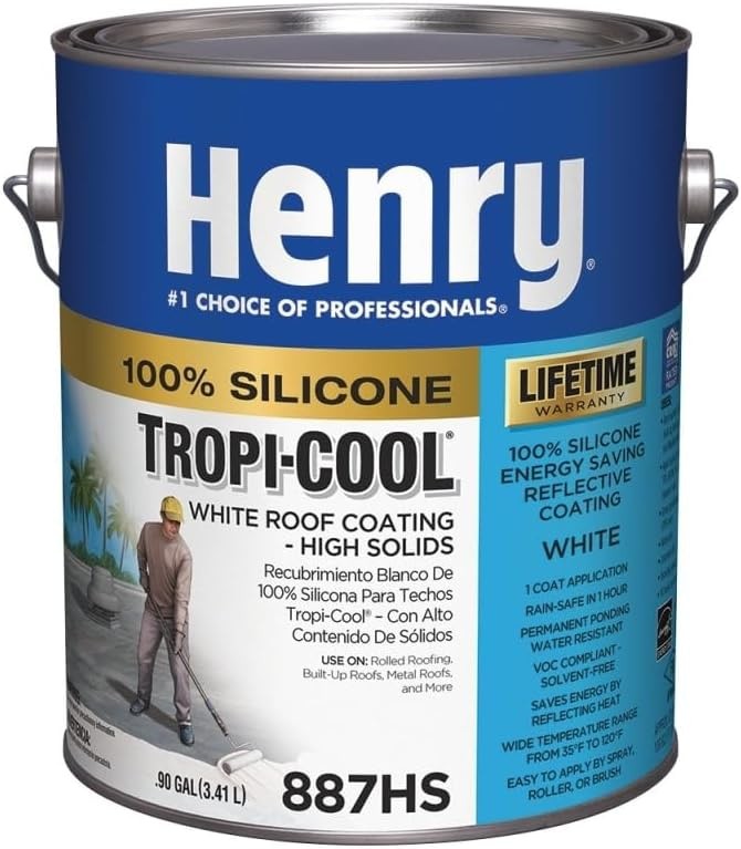 Henry Coating ROOF Silicone WHT .90G HE887HS042