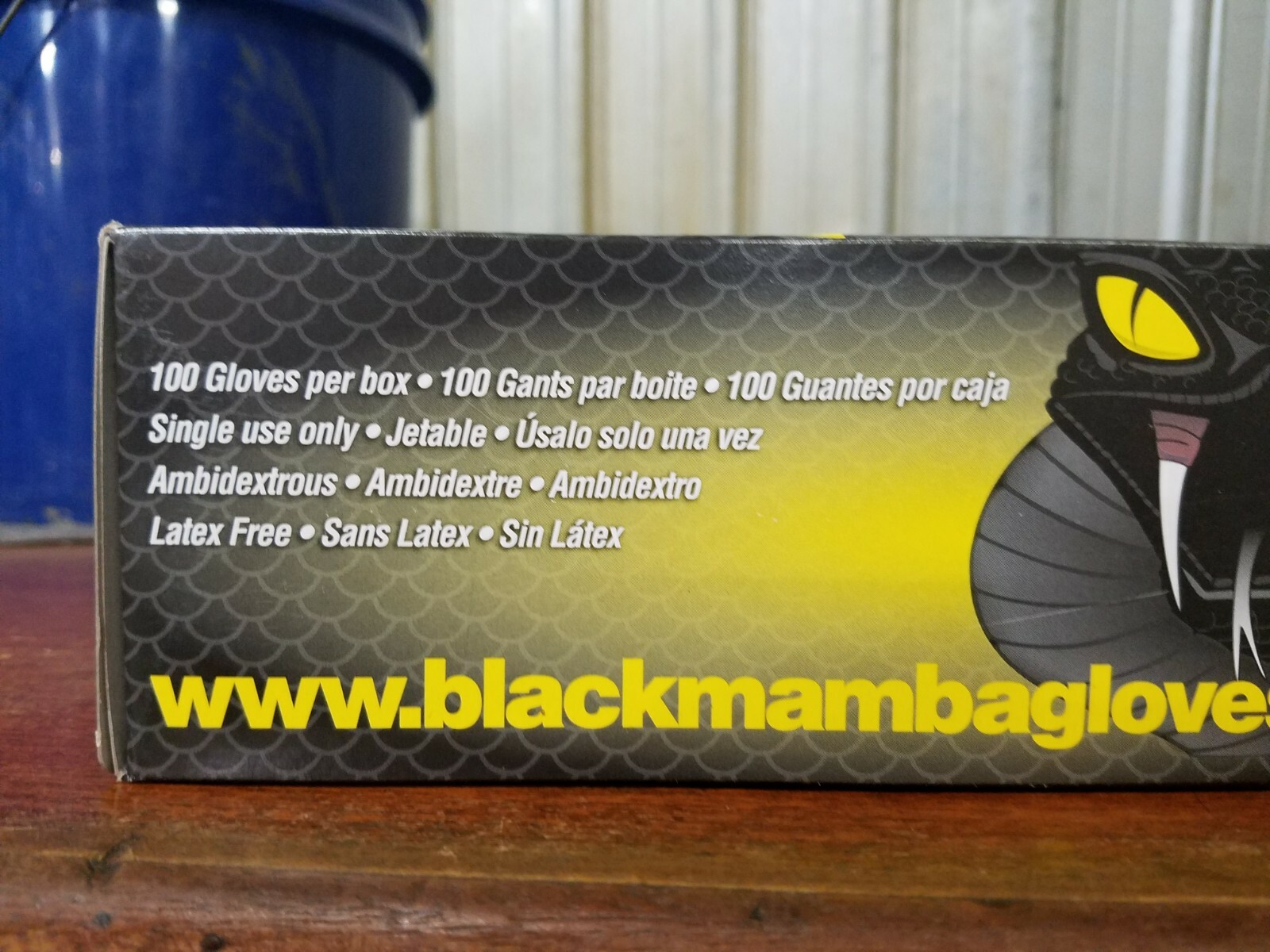 LARGE Black Mamba Gloves (100 per box); Disposable Nitrile Mechanic Glove;HVAC