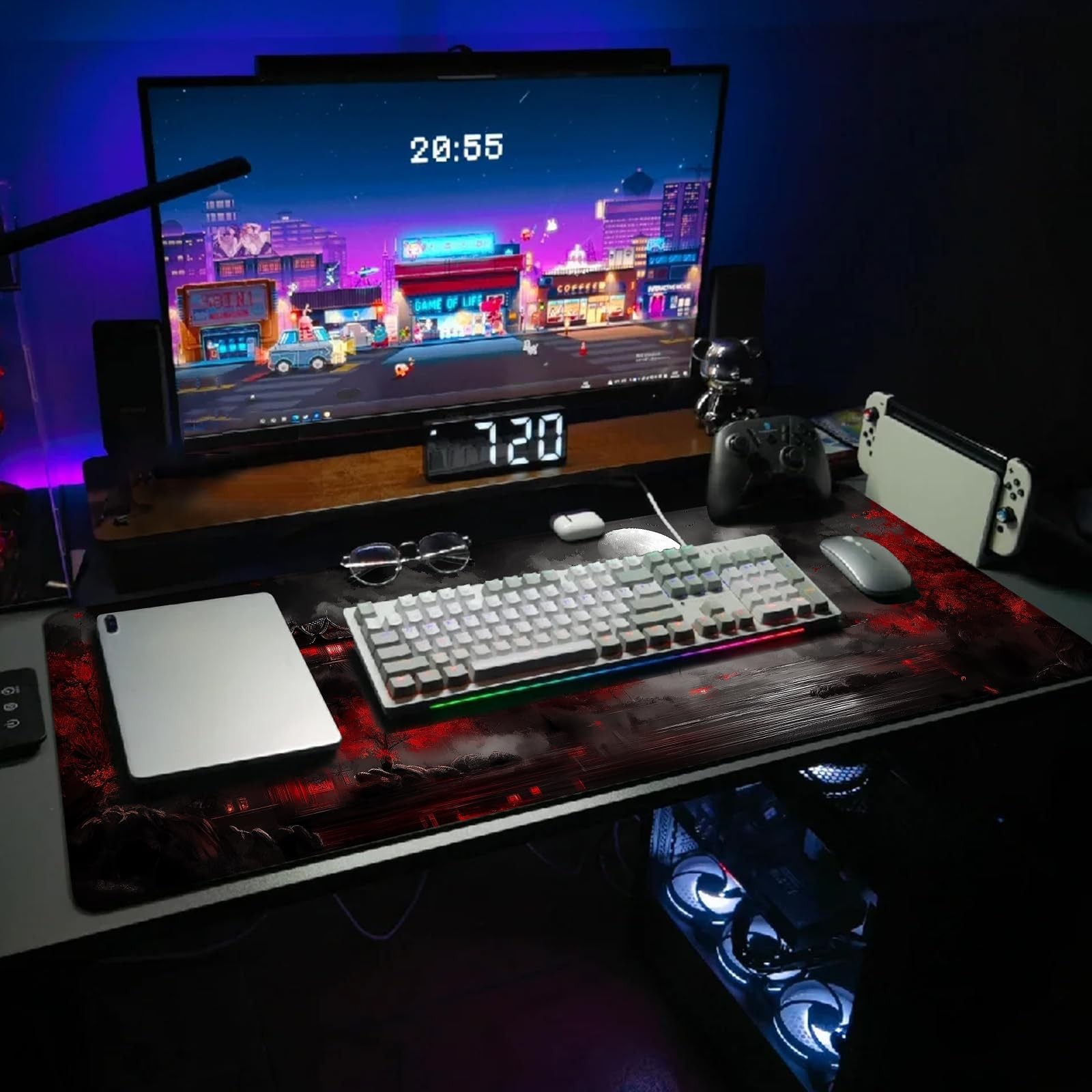 Extended Gaming Mouse Pad, Large 31.5L x 11.8W inches, Dark Canyon 4