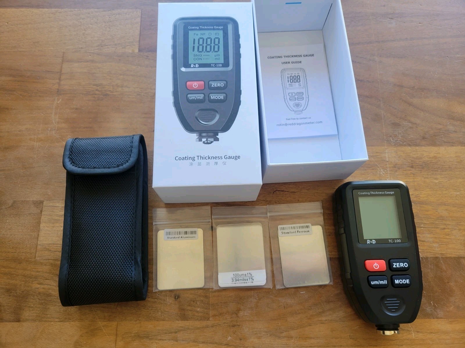 Paint Thickness Gauge TC100 Car Coating Thickness Meter for Used Car Buyer