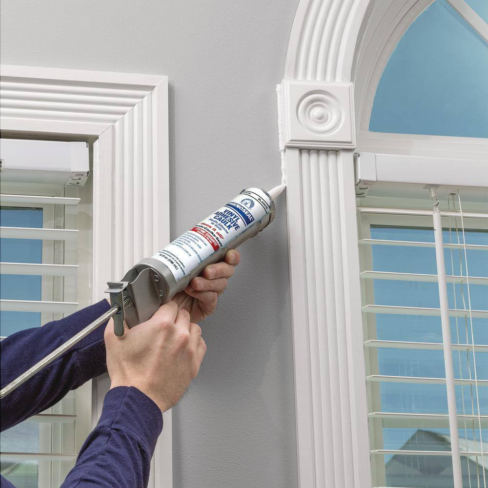 Does It All 10 Oz. White Exterior/Interior Vinyl Adhesive Caulk