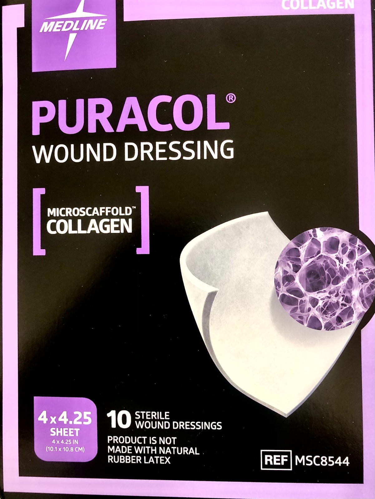 PURACOL Wound Dressing (4″ x 4.25″) Box of 10
