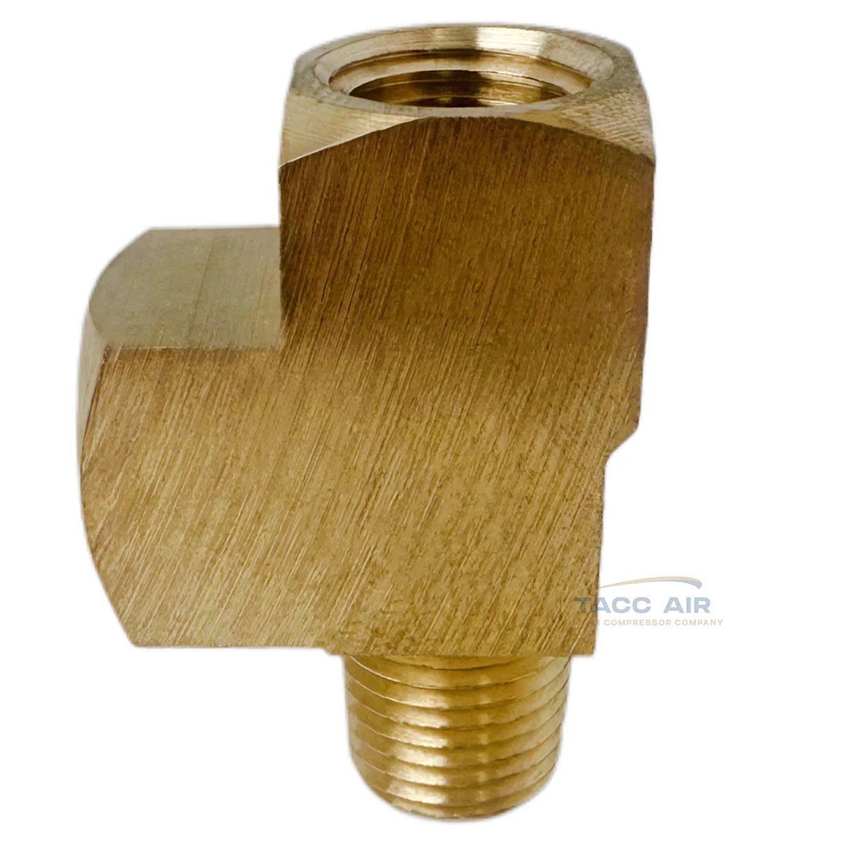 5 Pack 1/4″ NPT Solid Brass Branch Tee Fitting 3 Way W/ 2 Female & 1 Male Thread