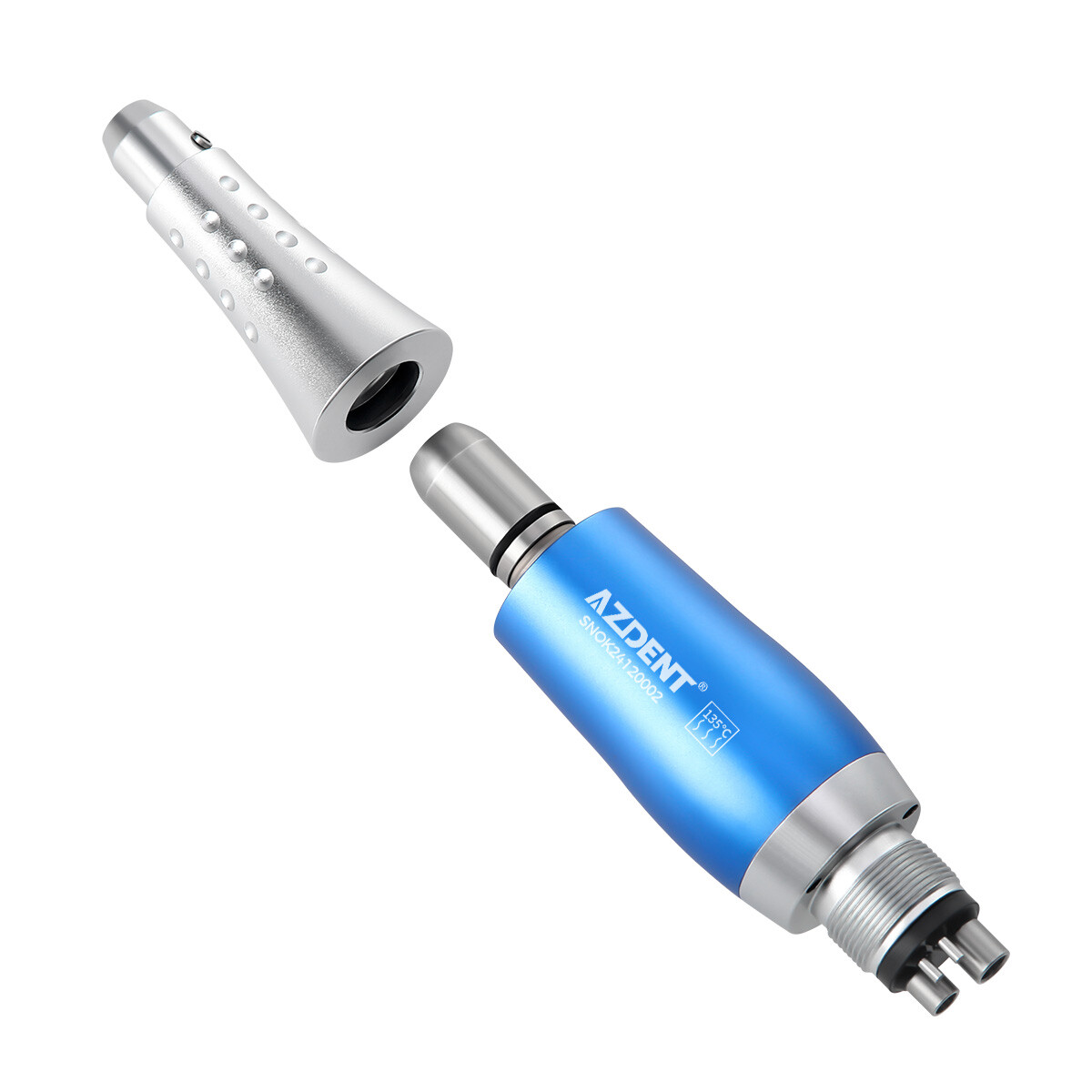 Dental Hygiene Prophy Handpiece Air Motor 4 Holes + 4:1 Nose cone 360° Swivel