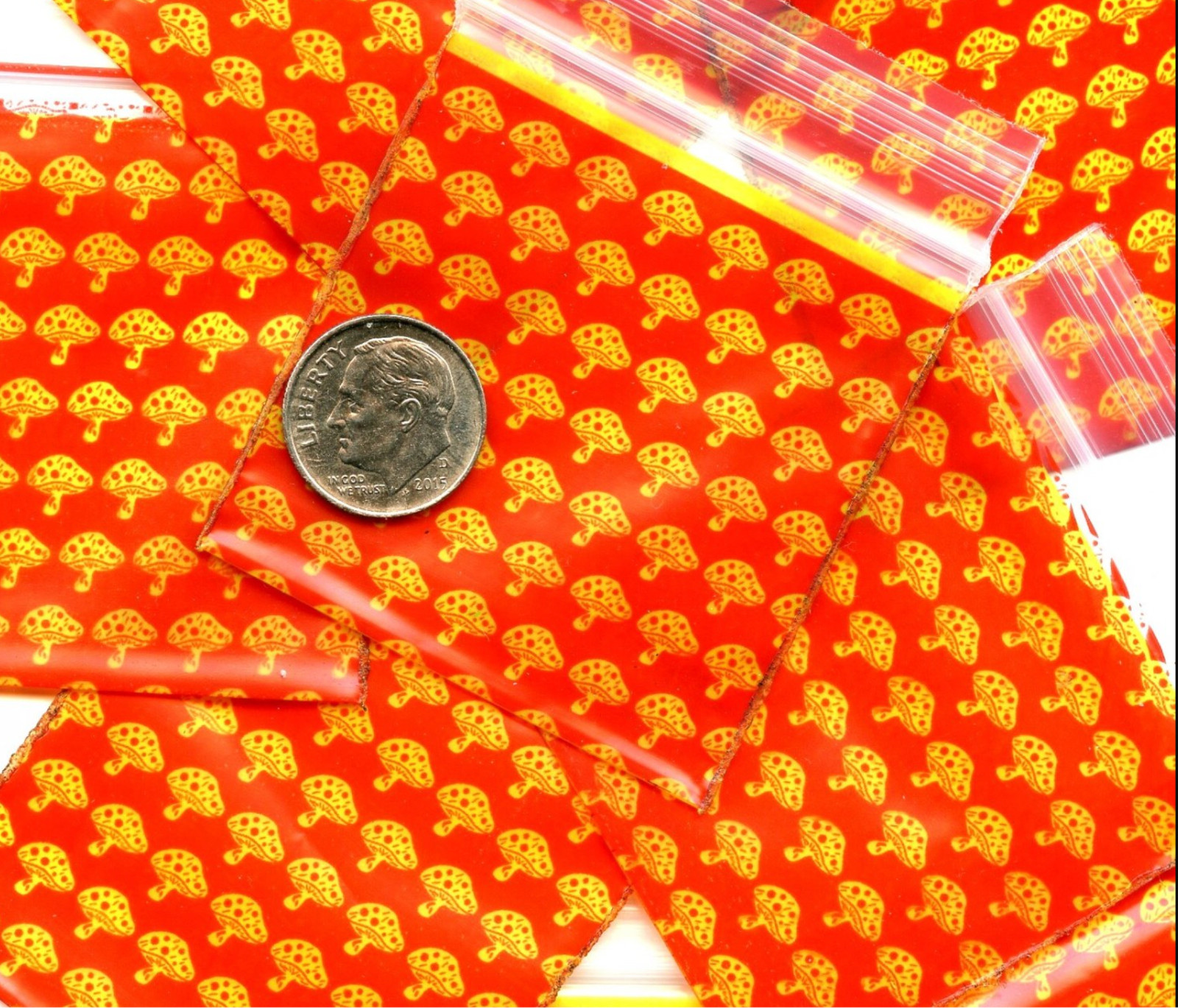 DIME BAGS 1000pc 2″ x 2″ SMELL PROOF – WE CHOOSE STYLES (100pc x 10 packs)