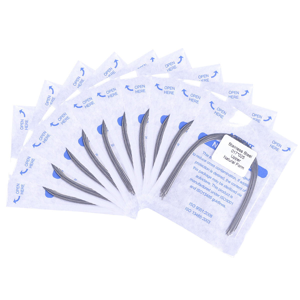 AZDENT Dental Orthodontic Stainless steel Arch Wire (rectangular) Natural Form