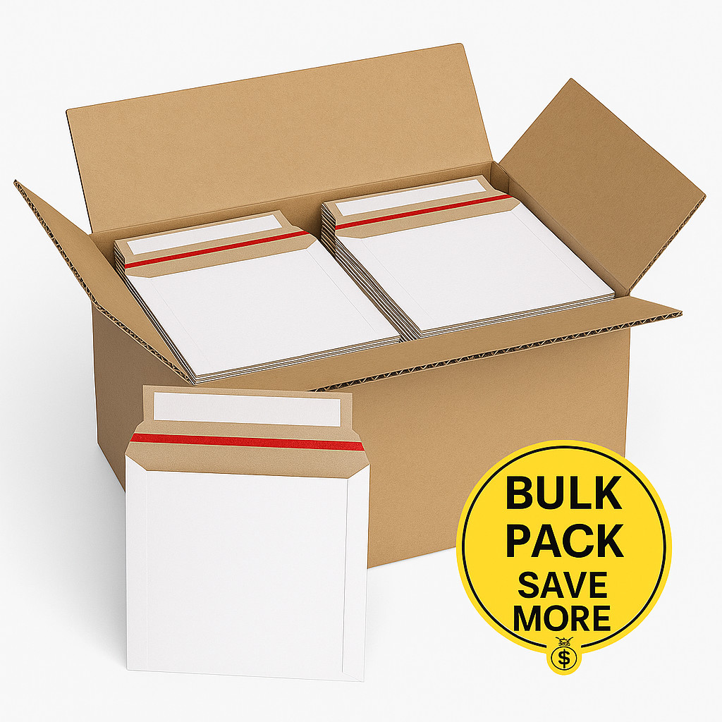 6.5 x 4.5 RIGID PHOTO SHIPPING FLATS CARDBOARD ENVELOPE MAILERS PHOTOS, POSTCARD