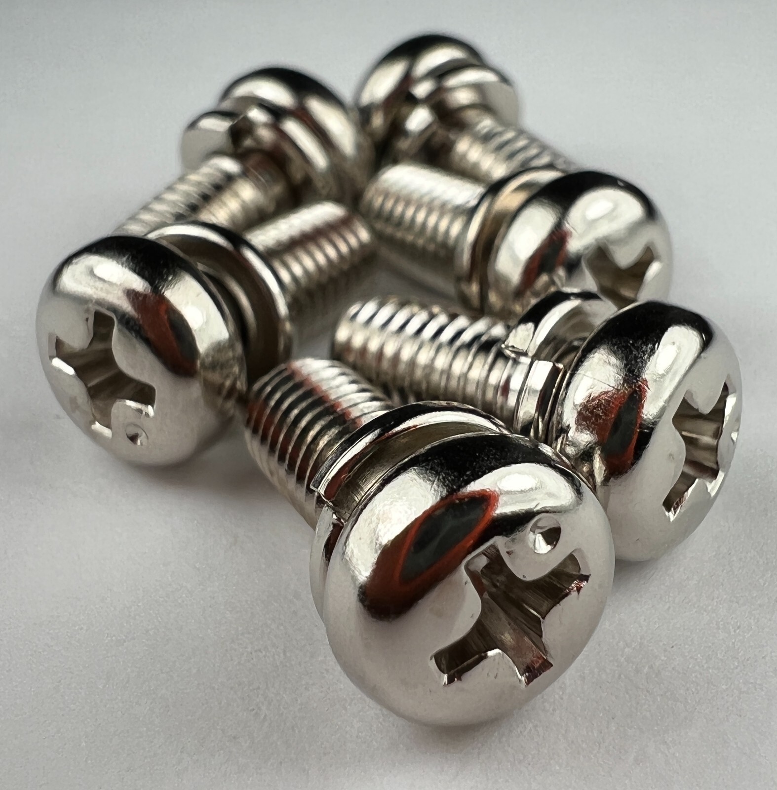 m5 x 0.8 JIS Pan Head Screws w/ Lock Washer – Bright Plated – Made in Japan