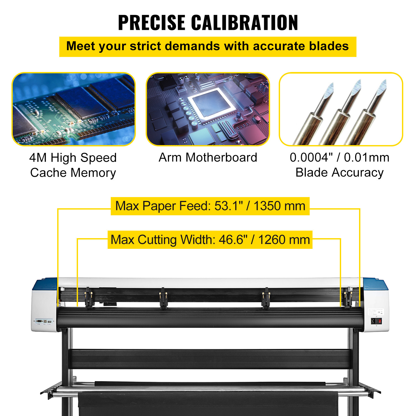 VEVOR 53in Vinyl Cutter Plotter Machine Sign Cutting Optical Eye Signmaster DIY