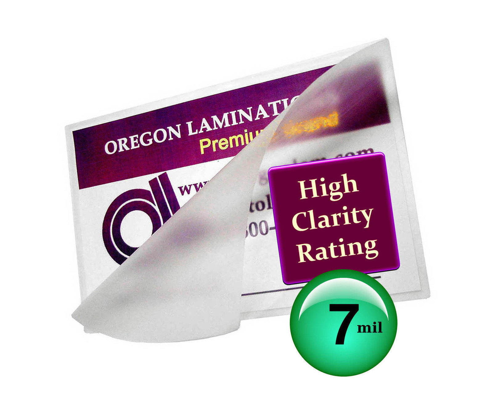 School ID Cards 7 Mil Hot Laminating Pouches 2-1/2 x 3-5/8 (100/pack) Clear