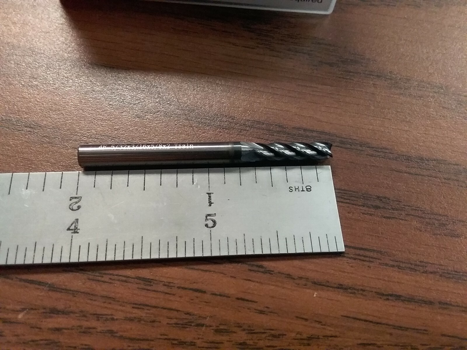10pcs 5/32×5/8×2 Carbide End Mills Tialn Coated,center-cutting #1006-TN-532red