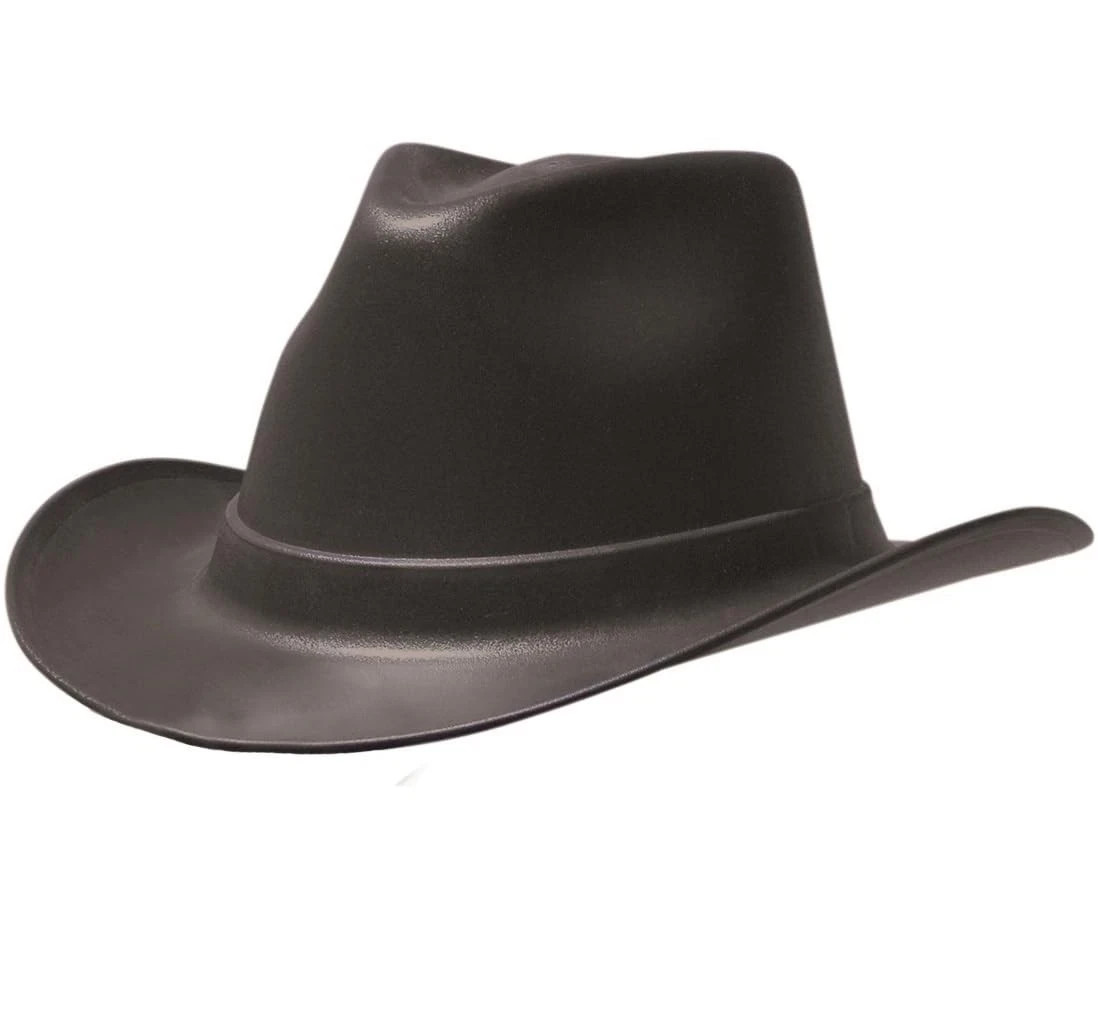 OccuNomix VCB200-06 Vulcan Cowboy Style Hard Hat with Ratchet One Size, Black