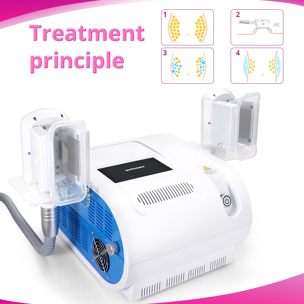 myChway 2 Handles Cold Freeze Beauty Machine for Body Massager Beauty Spa Salon
