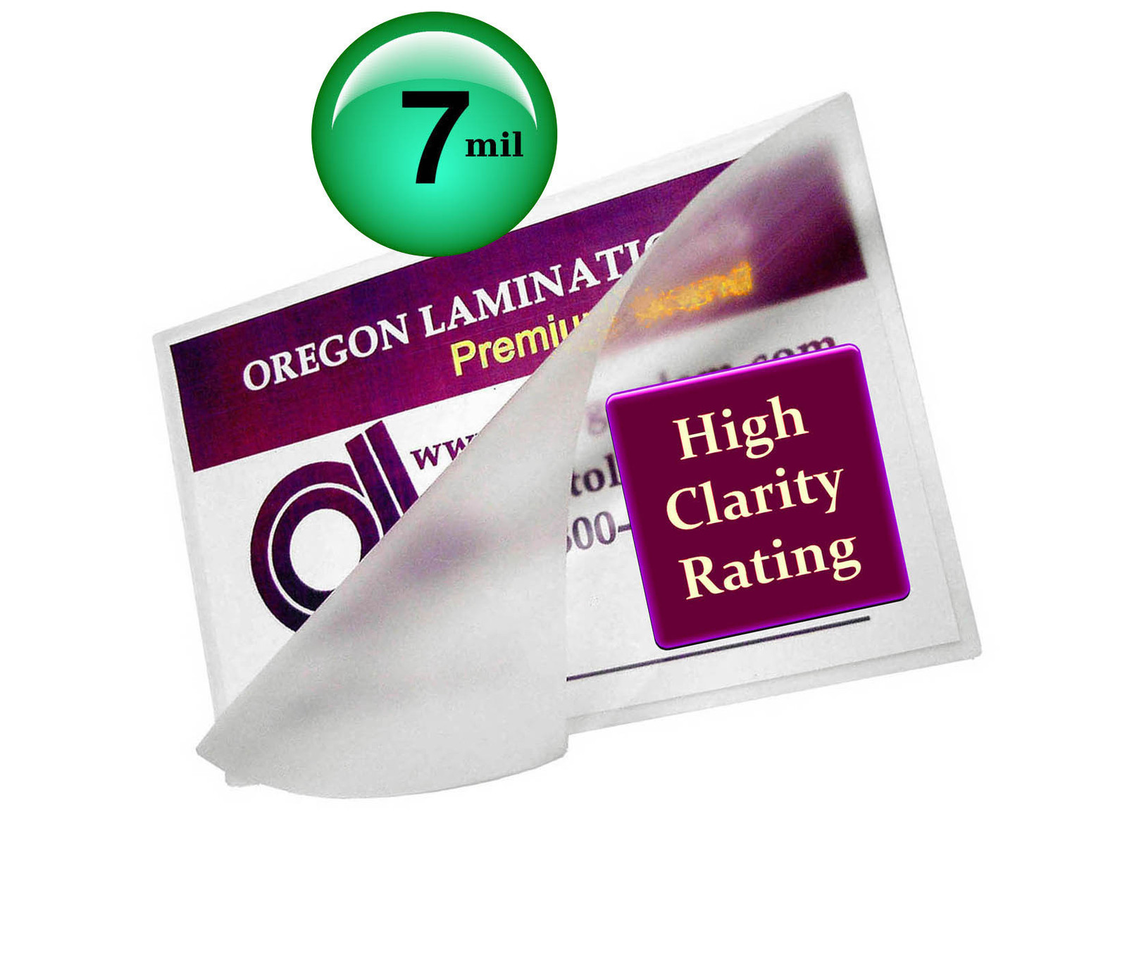 School ID Cards 7 Mil Hot Laminating Pouches 2-1/2 x 3-5/8 (100/pack) Clear