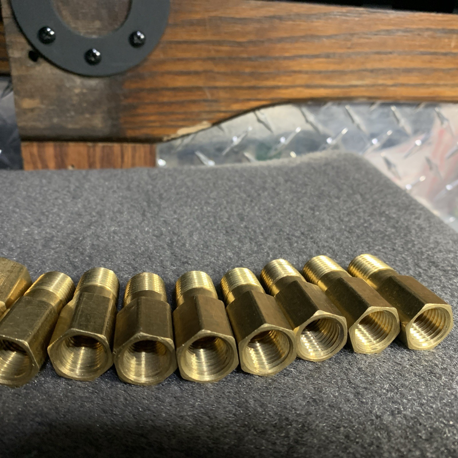 1/4”Female NPT x 1/4” NPT Pipe Filling Extender Brass Aprx 1-9/16 Overal Length
