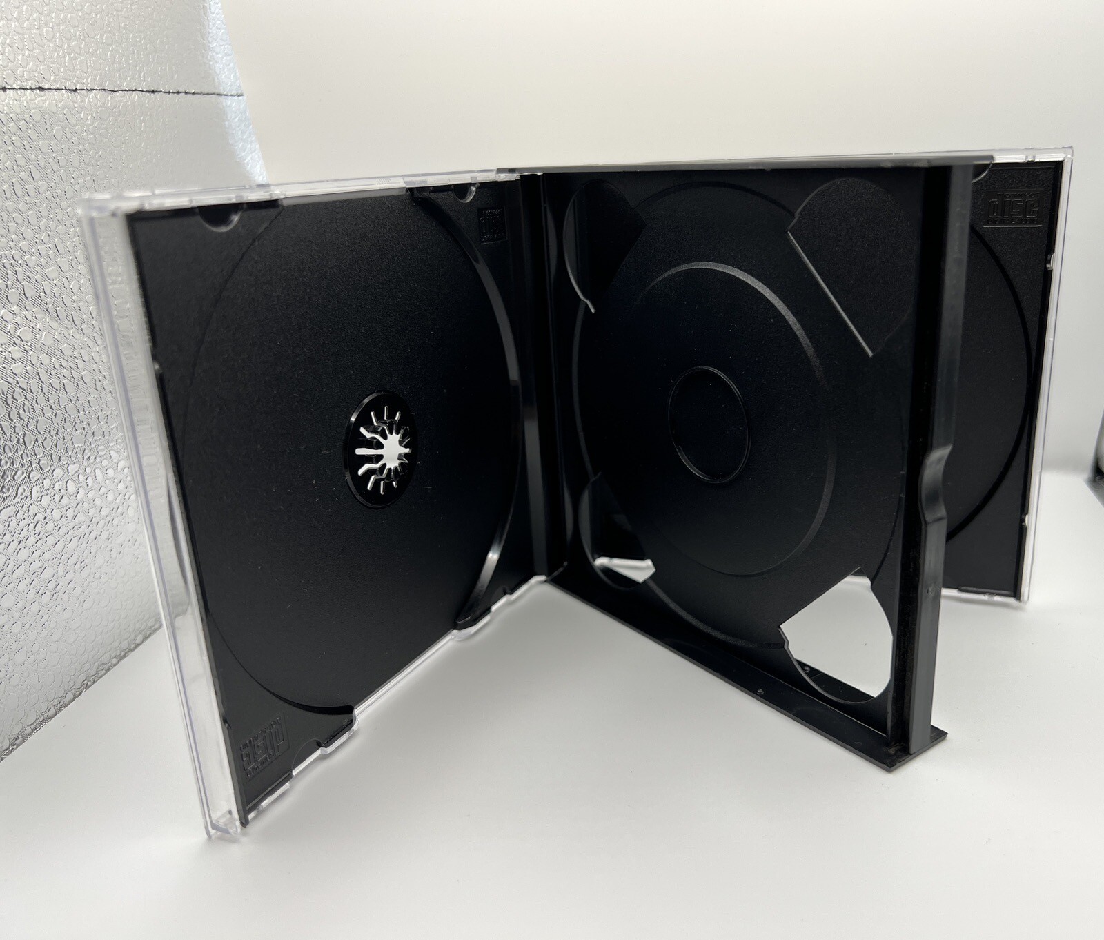10 NEW CHUBBY 24MM Double (2) CD CASE WITH BLACK TRAY, ASSEMBLED, 1057Q+QJ01