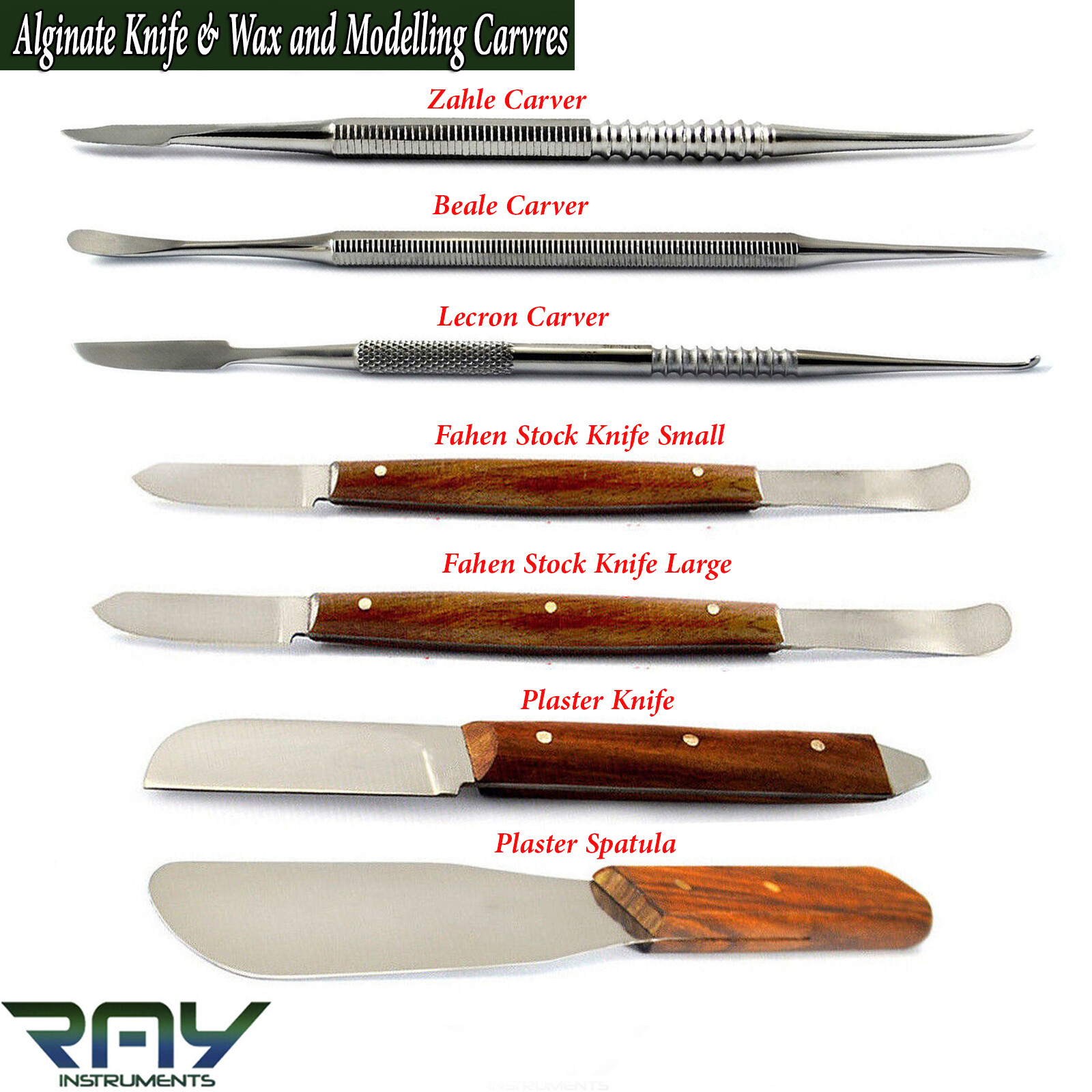 Dental Wax & Modelling Mixing Spatula Carvers Technician Laboratory Instruments