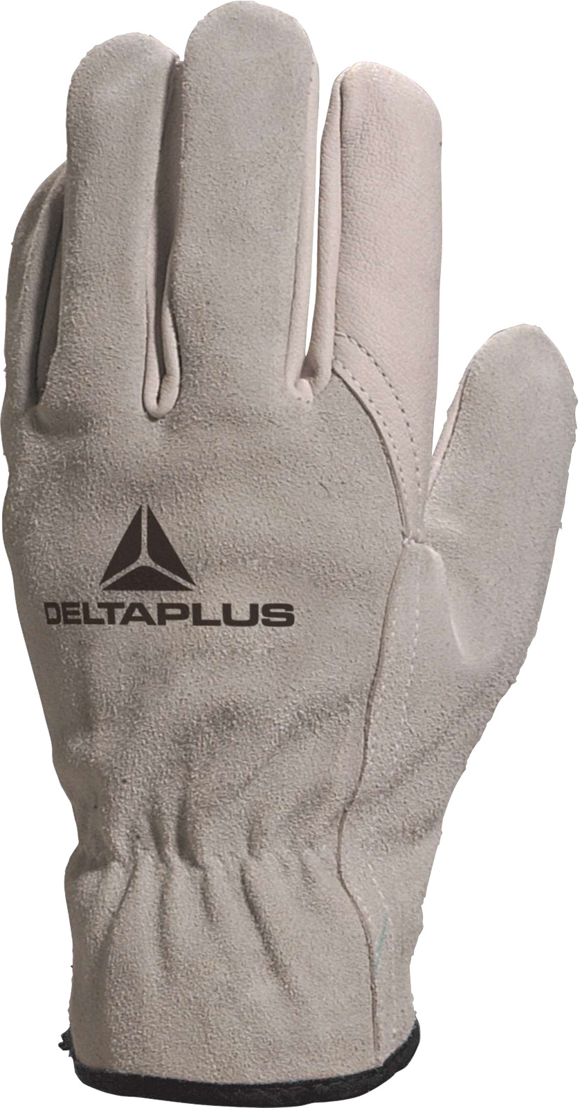 (QTY 12 Pairs) Delta Plus FBN49 Full Grain Leather Safety Work Glove Size 08