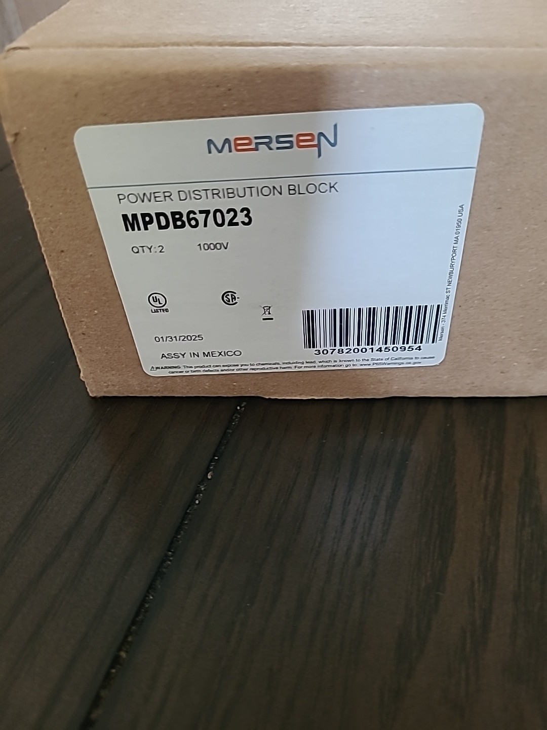 -Ferraz Shawmut MPDB67023 3-P 3-PH 1000V Power Distribution Block. NEW