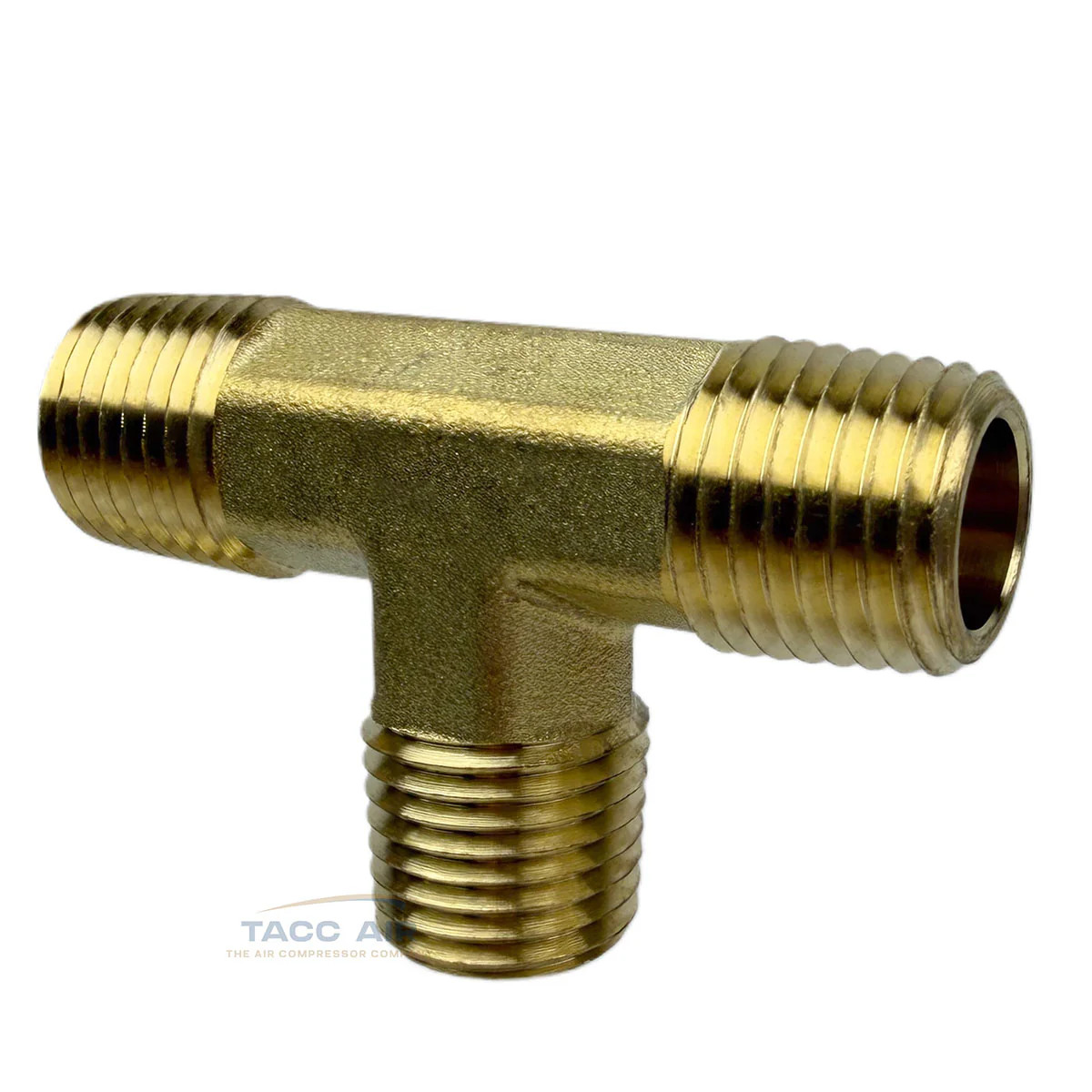 1/4″ x 1/4″ x 1/4″ NPT Male Equal Pipe Tee Brass 3 Way MNPT Fitting