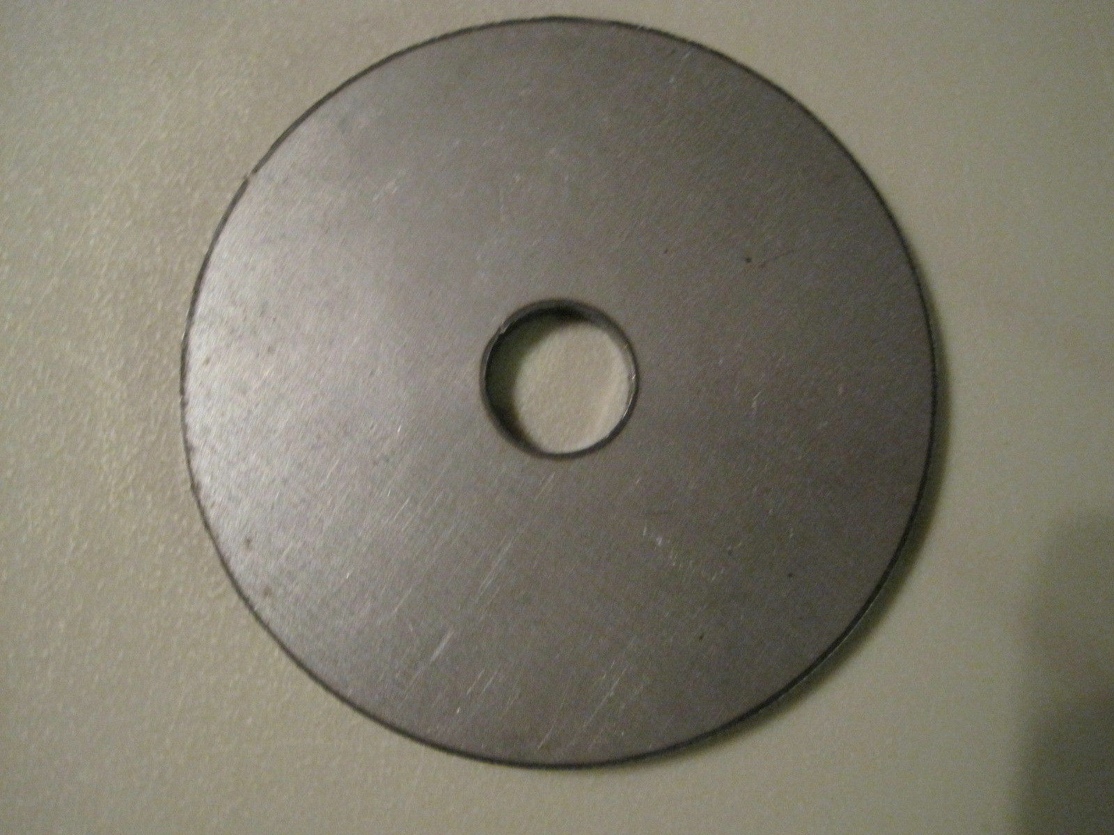 1/4″ Stainless Steel Plate, Disc Shaped, 4.5″ OD x 1″ ID, Grade 304 Stainless