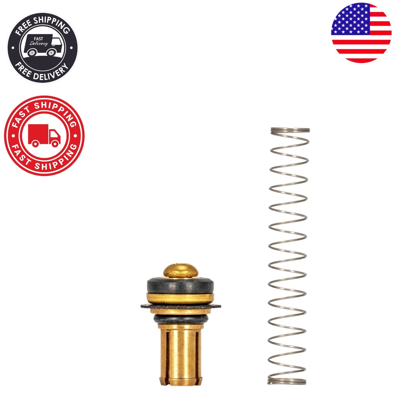 Easy-to-Install Brass Stem Bottom Assembly Compatible with Frost-Free Sillcocks