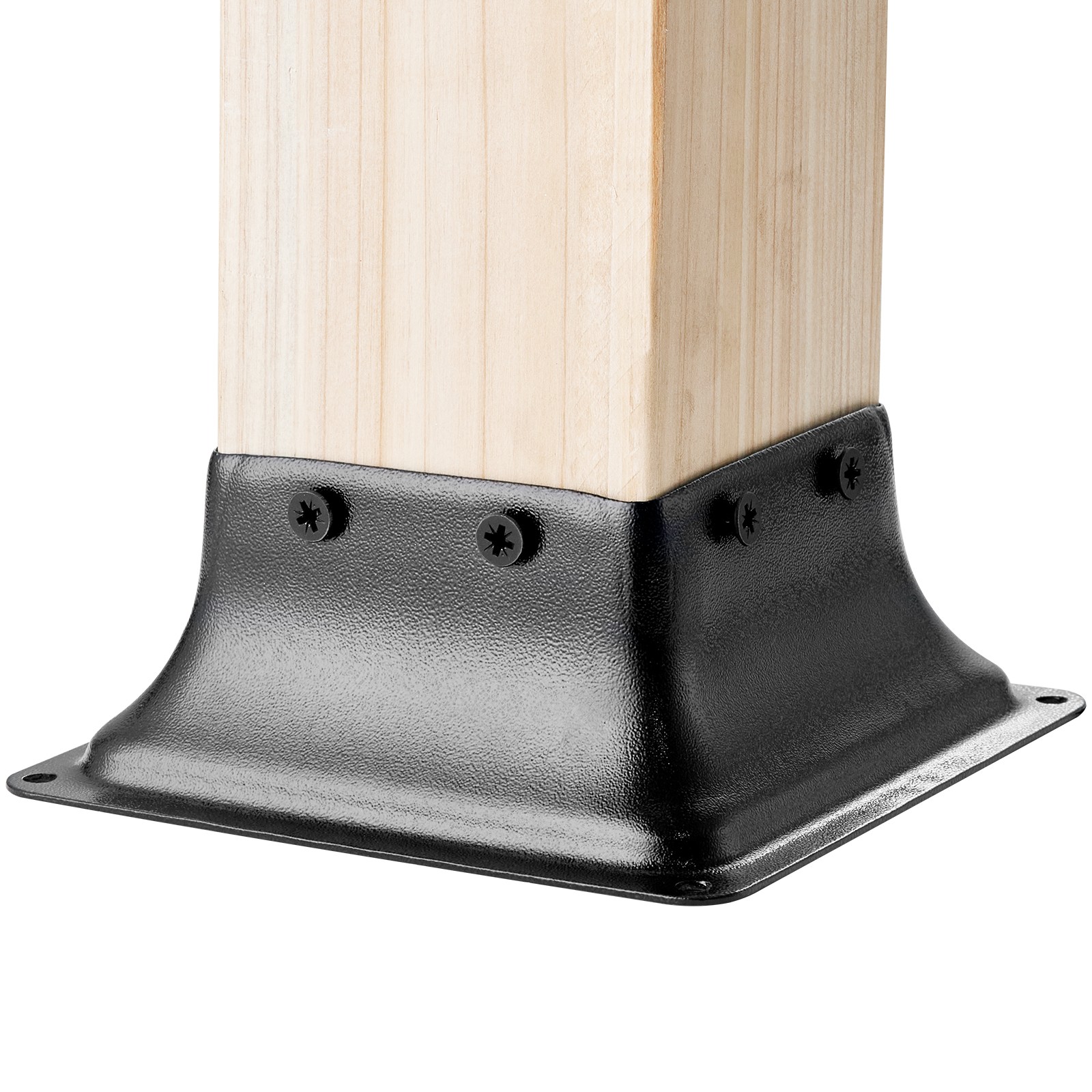 VEVOR 4Pcs 4×4 Post Base Brackets Heavy Duty for Standard Wood Post Anchor
