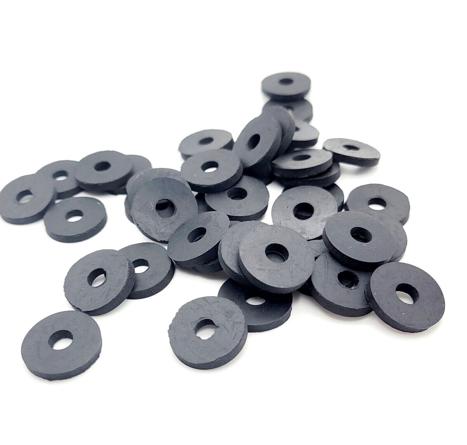 6mm ID Rubber Flat Washers 19mm OD 3mm Thick EPDM Sealing Spacers 6 x 19 x 3