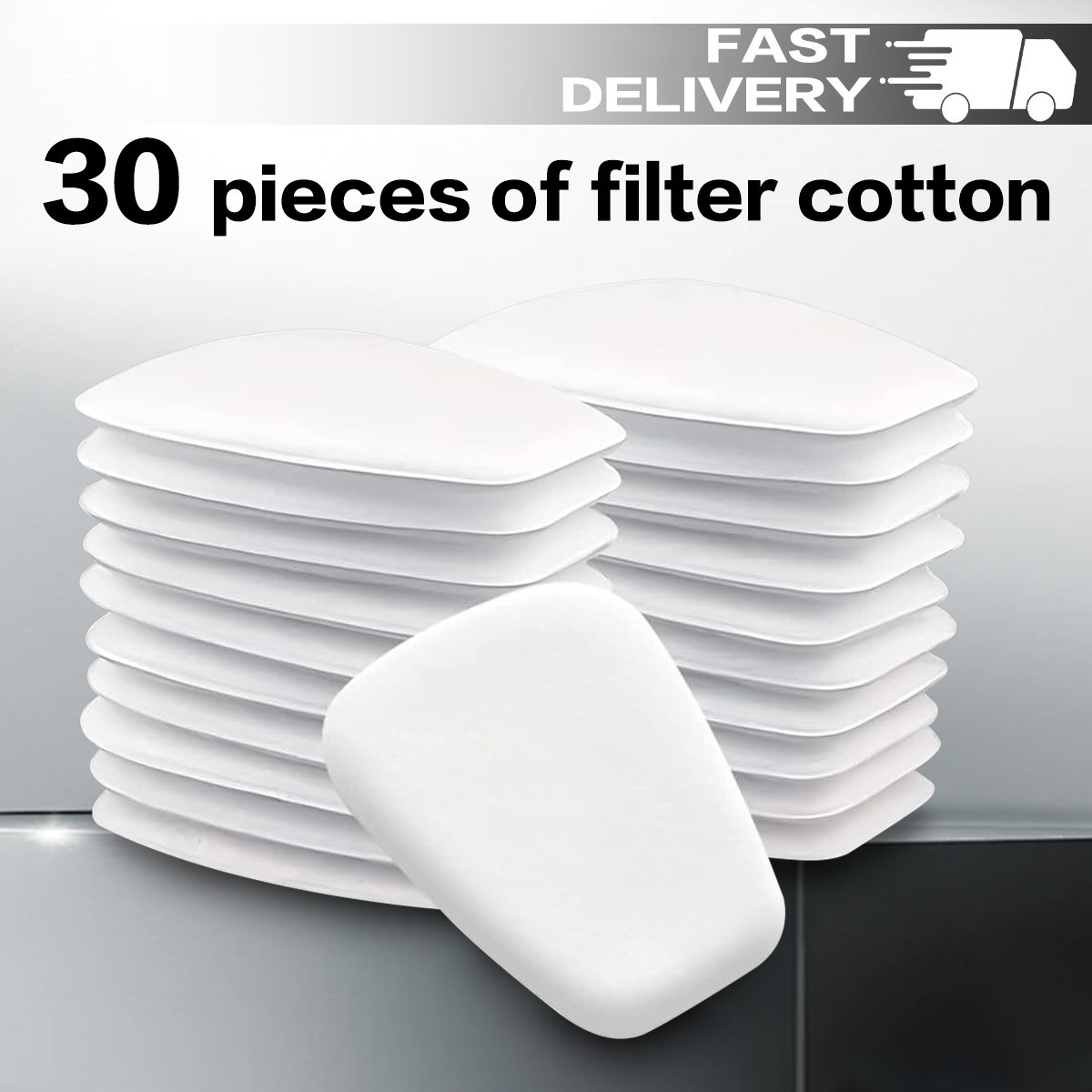 30PCS (15Pack) 5N11 Particulate Filter Cotton, Installed on Filter Retainer