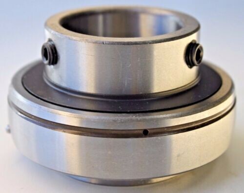 Premium UC210 Insert Bearing 50mm Bore w/Set Screw Spherical OD Re-lube Type