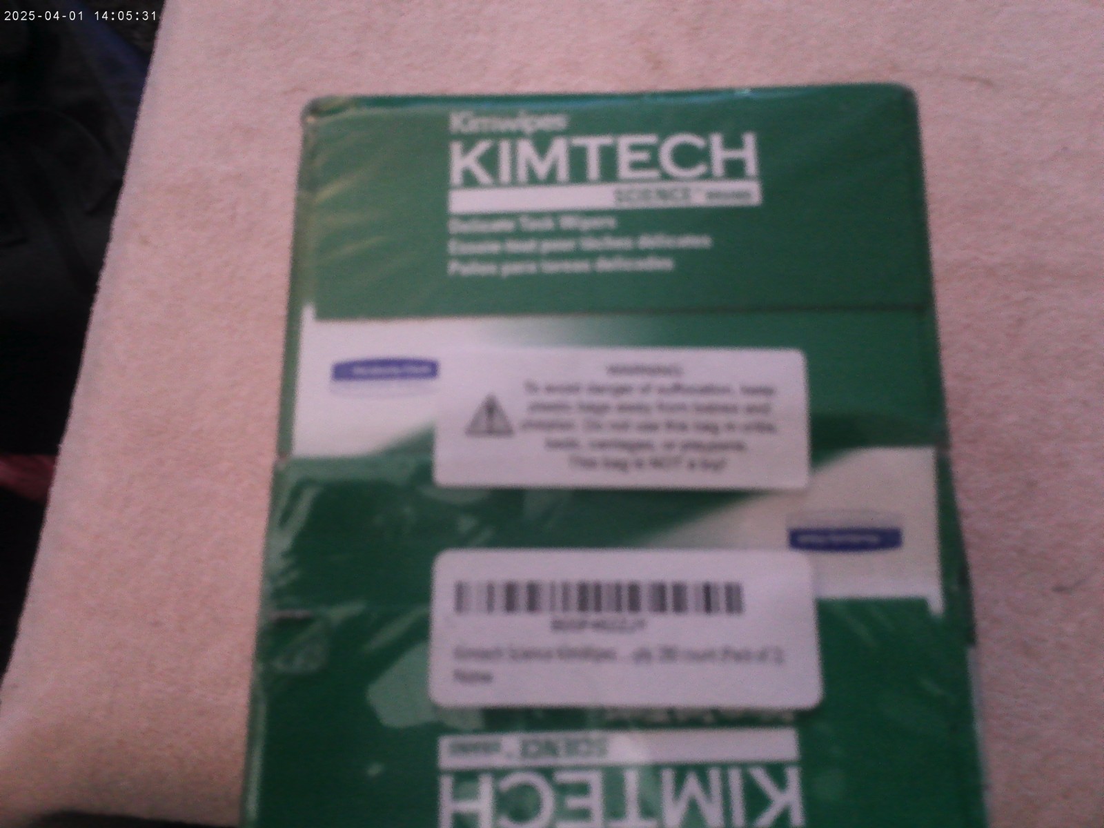2 Packs Kimtech Science Kimwipes Delicate Task Wipers #34155, 280 Wipes Each