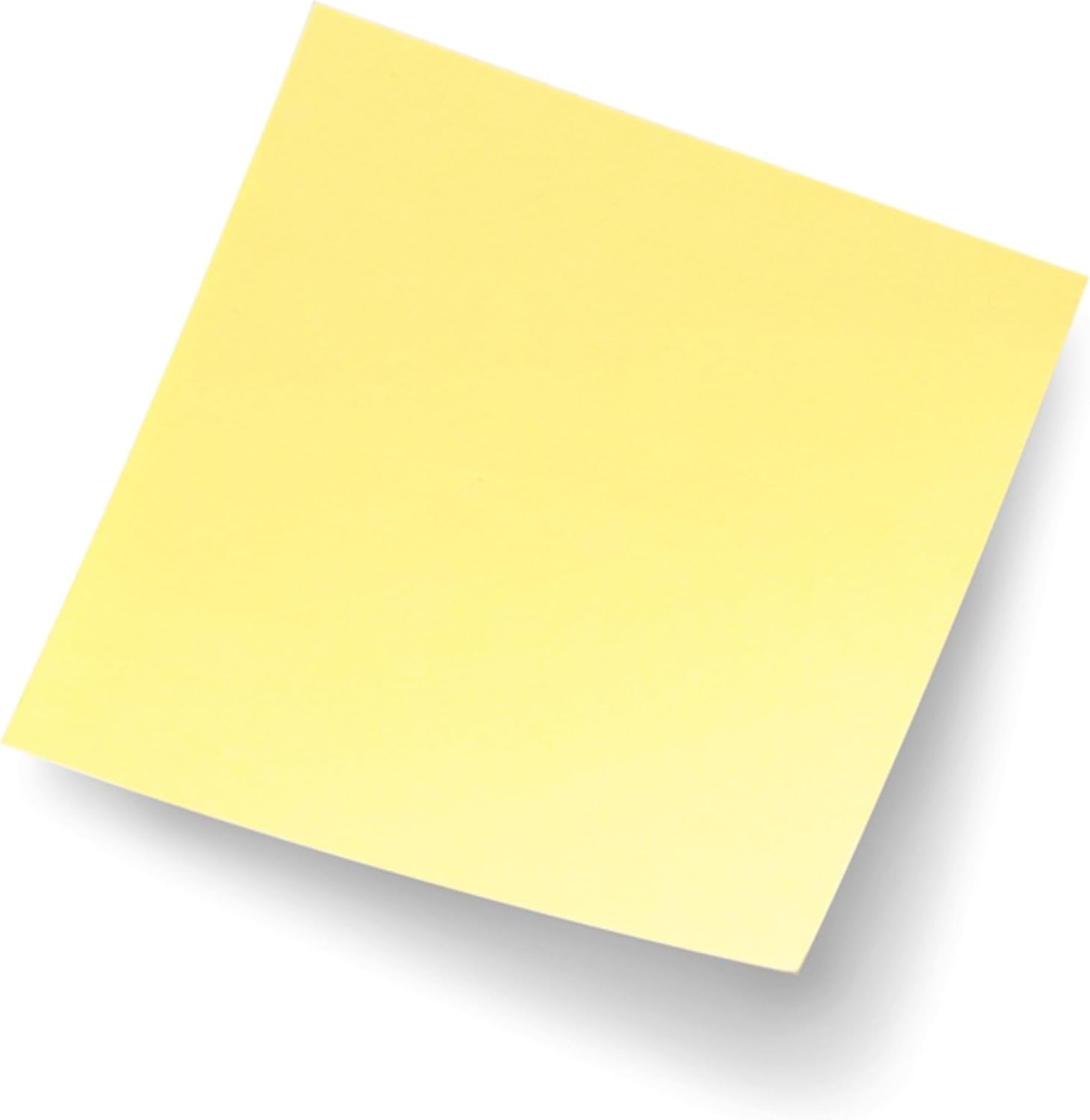 Iconic Canary Yellow Sticky Notes, 3×3, 4 Pads, 50 Sheets Each – Organize Eff…