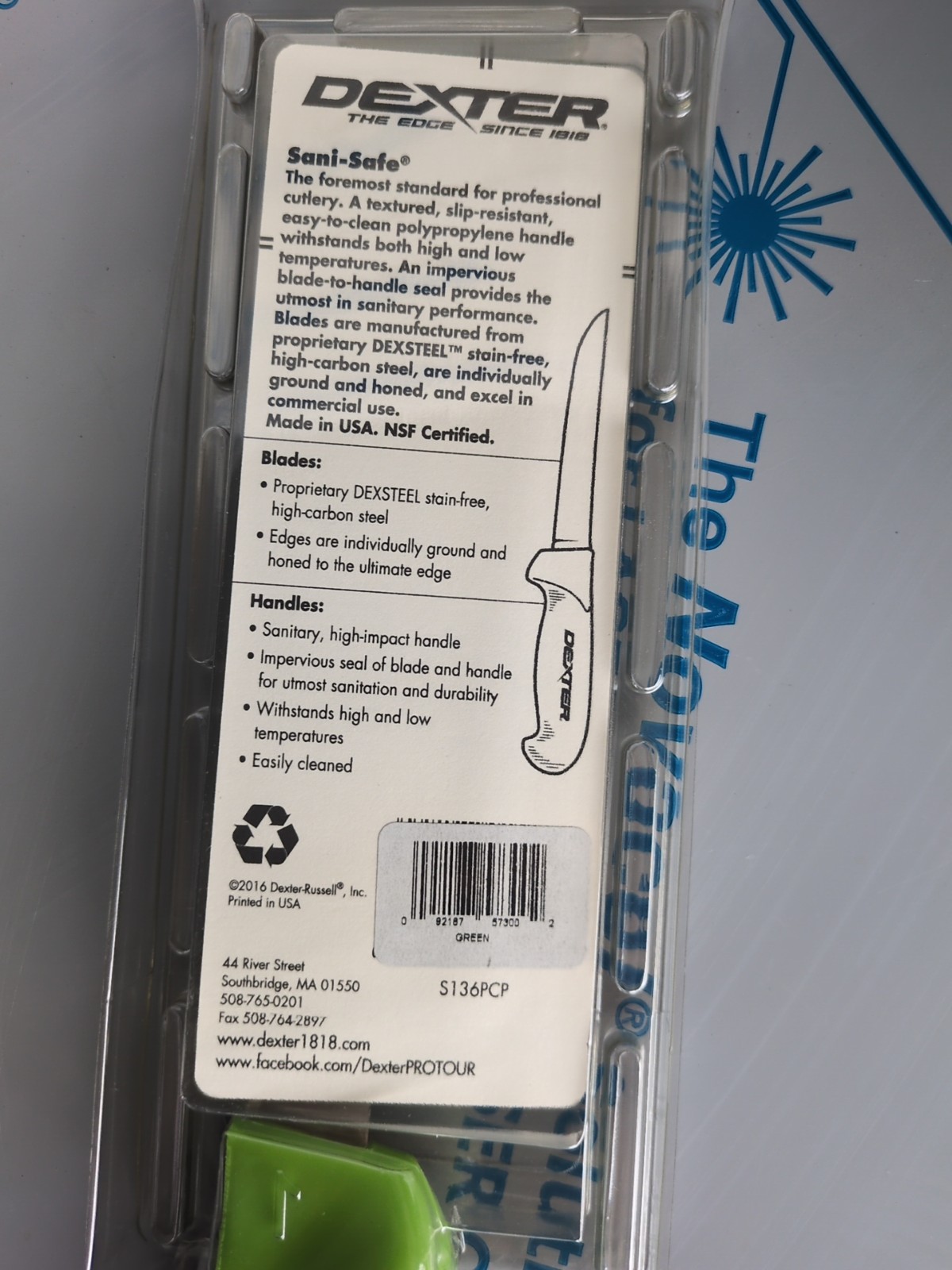 Dexter-Russell S136 PCP 6” Sani-Safe Wide Boning Knife High Carbon DexSteel New
