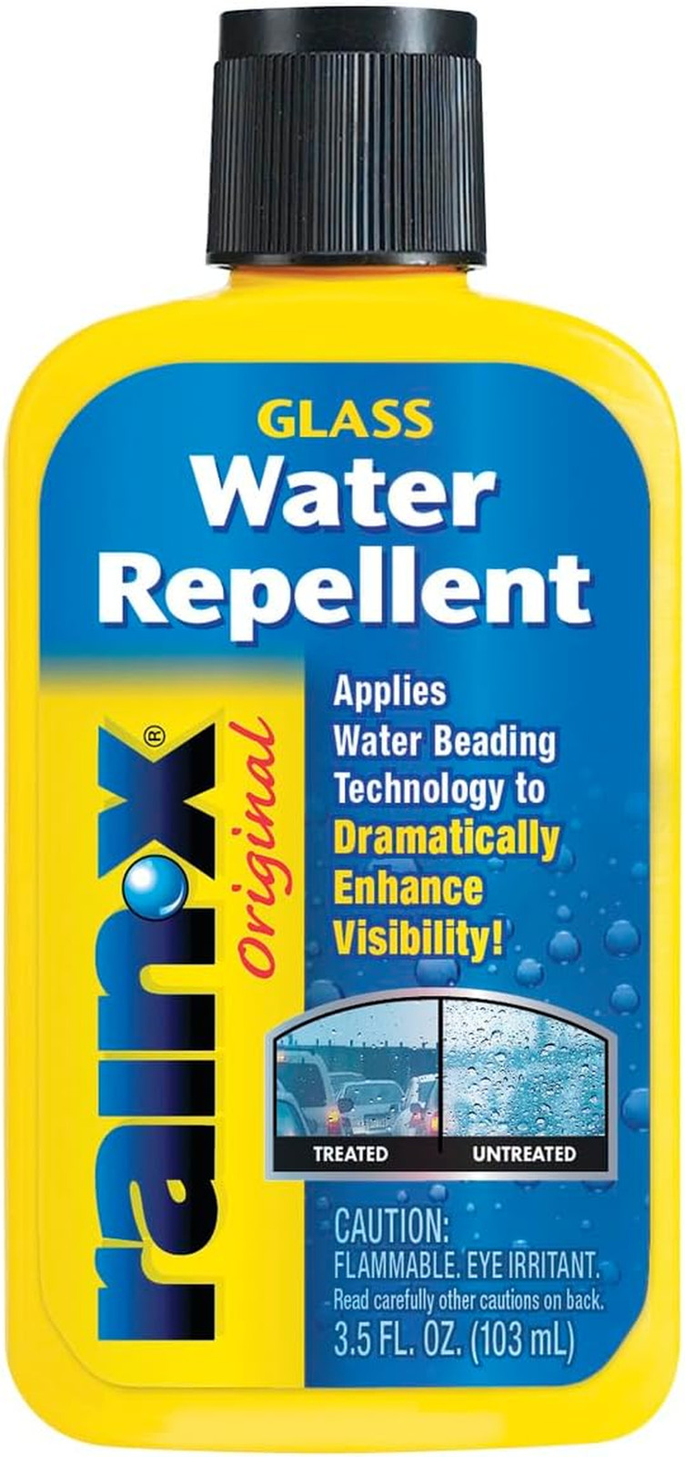 Rain-X Glass Water Repellant for Windshields Invisible Coating TREATMENT 3.5oz