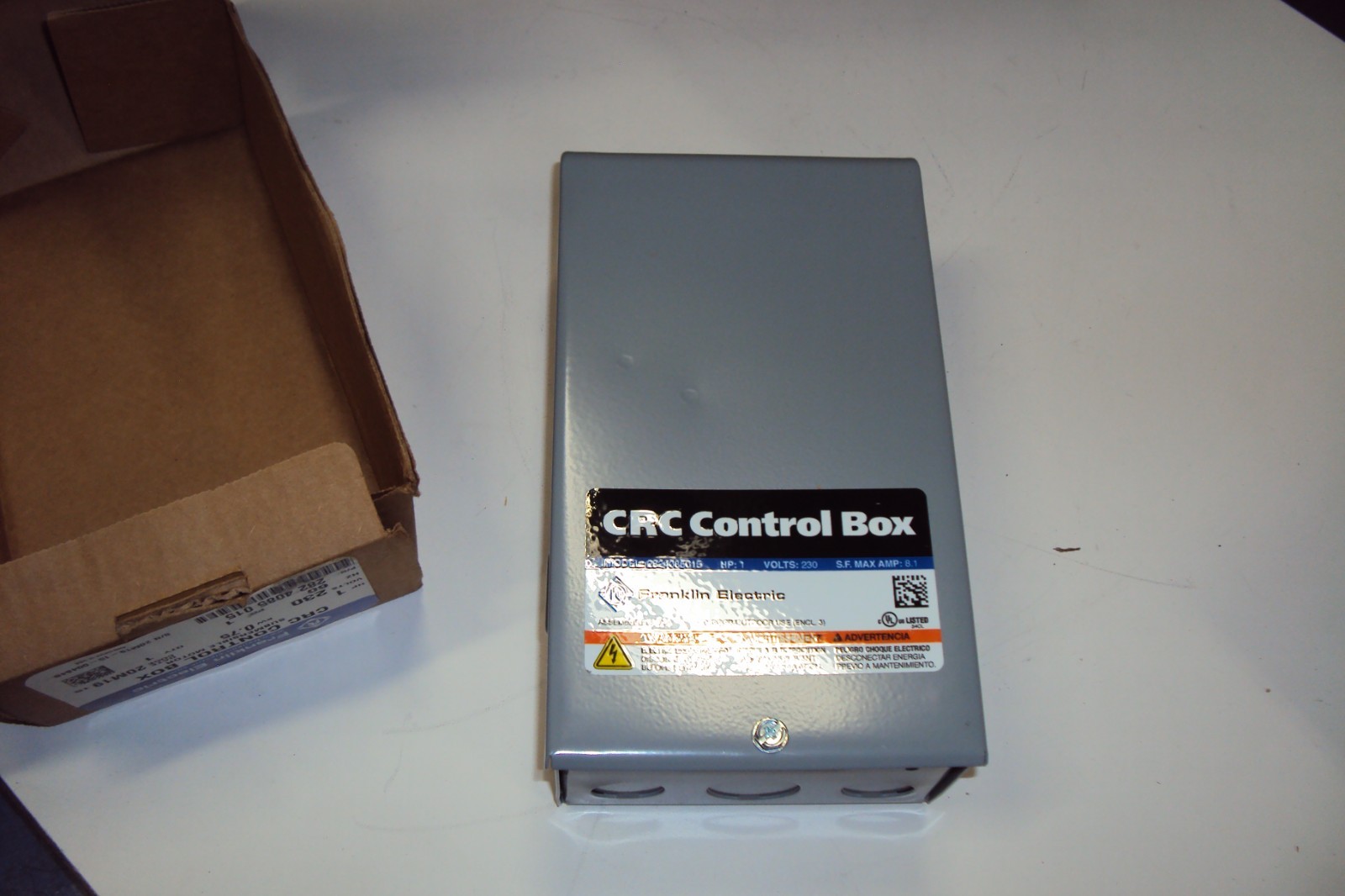 Franklin 2824085015 CRC Control Box 230V , 60Hz , 1 HP , 1 PHASE ,, .075 KW